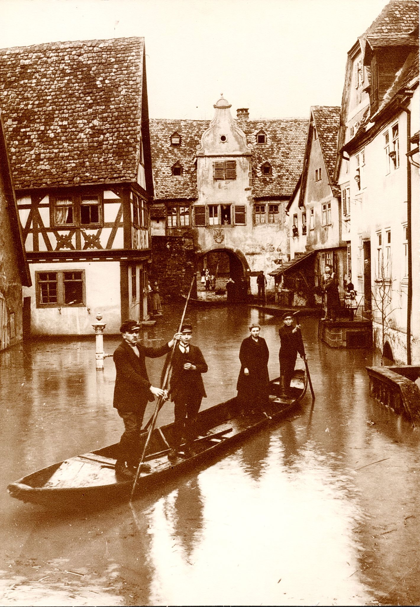 Hochwasser 1920 in der Hofstraße