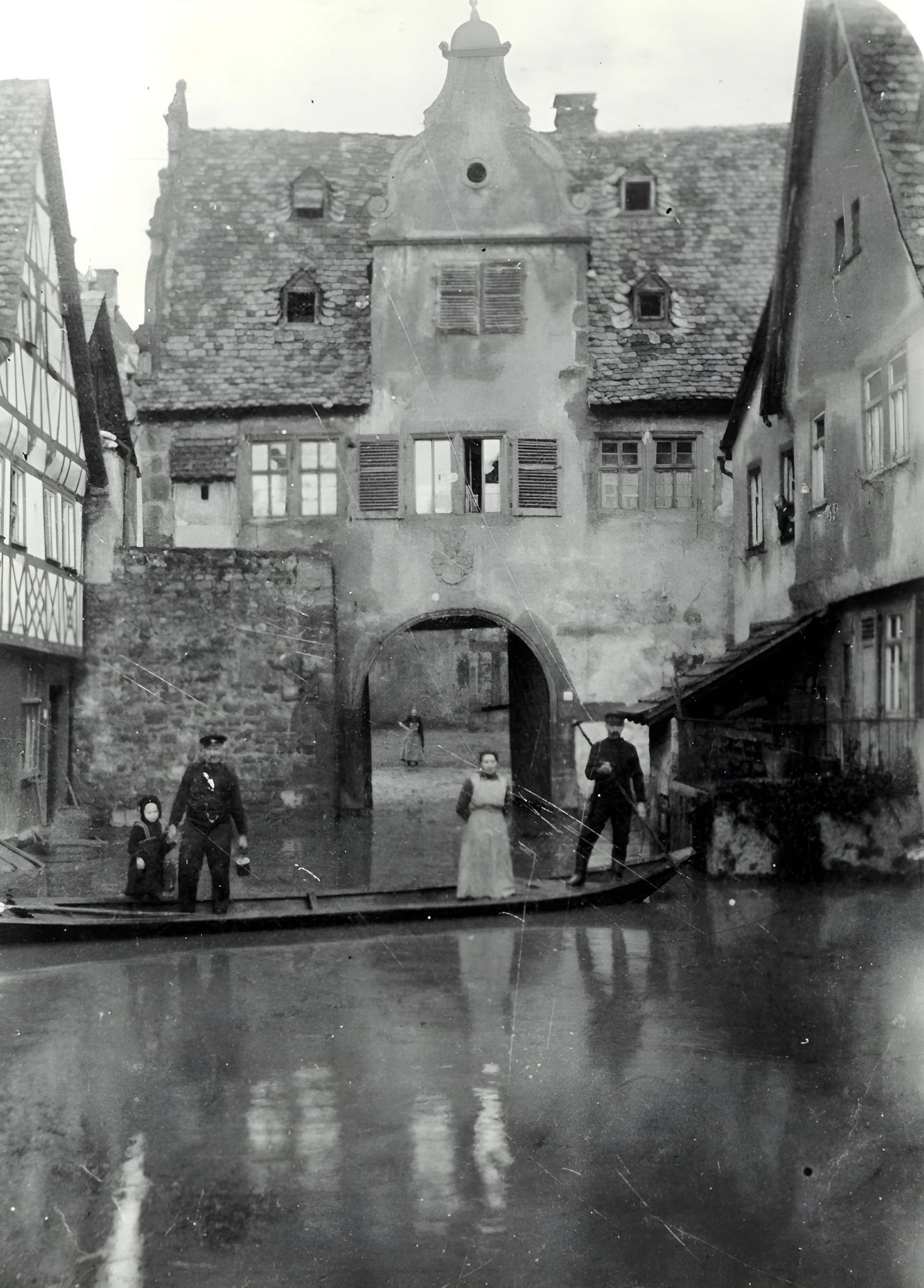 Hochwasser 1920 in der Hofstraße