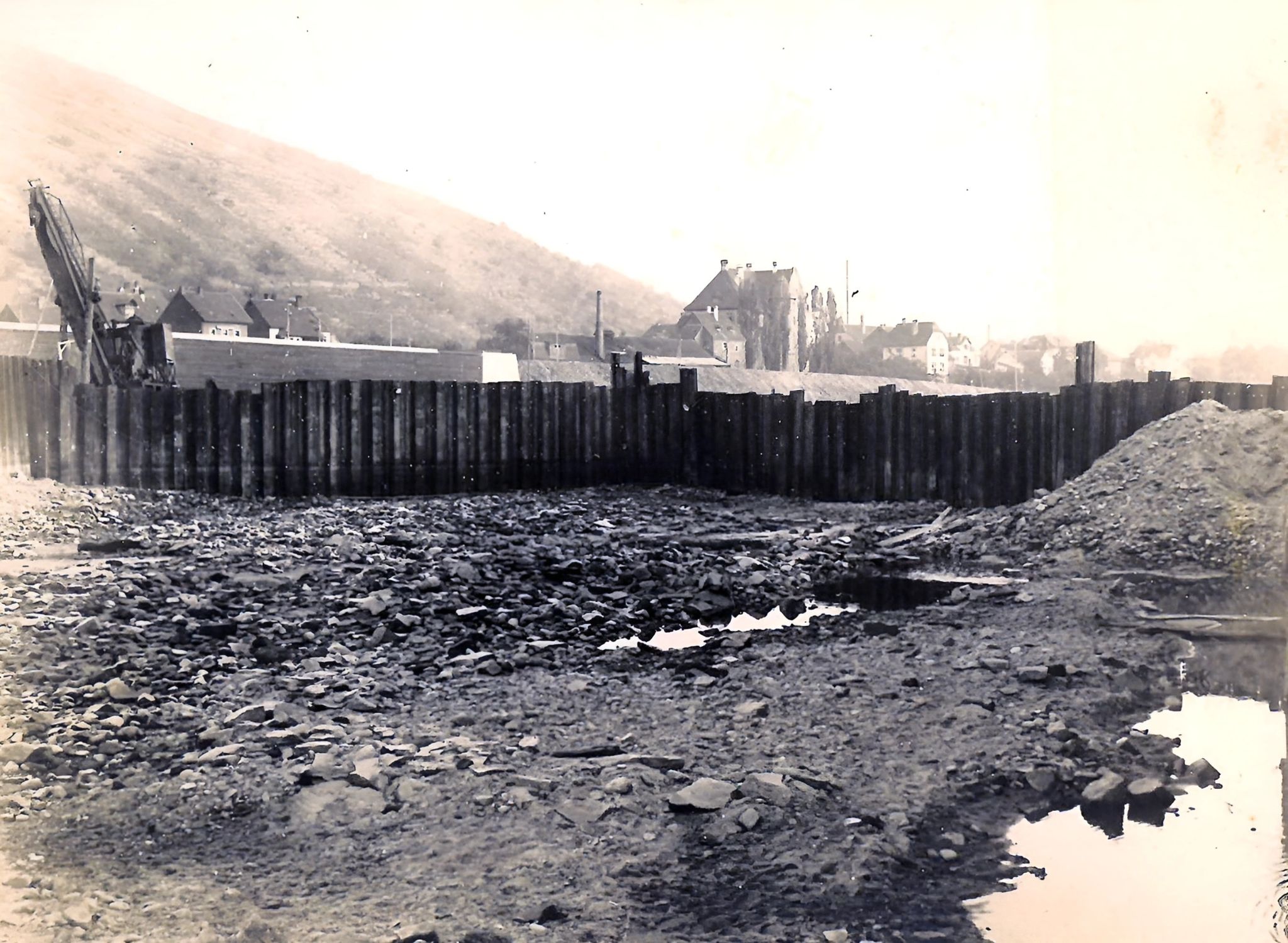 Bau der Schleusenkammer