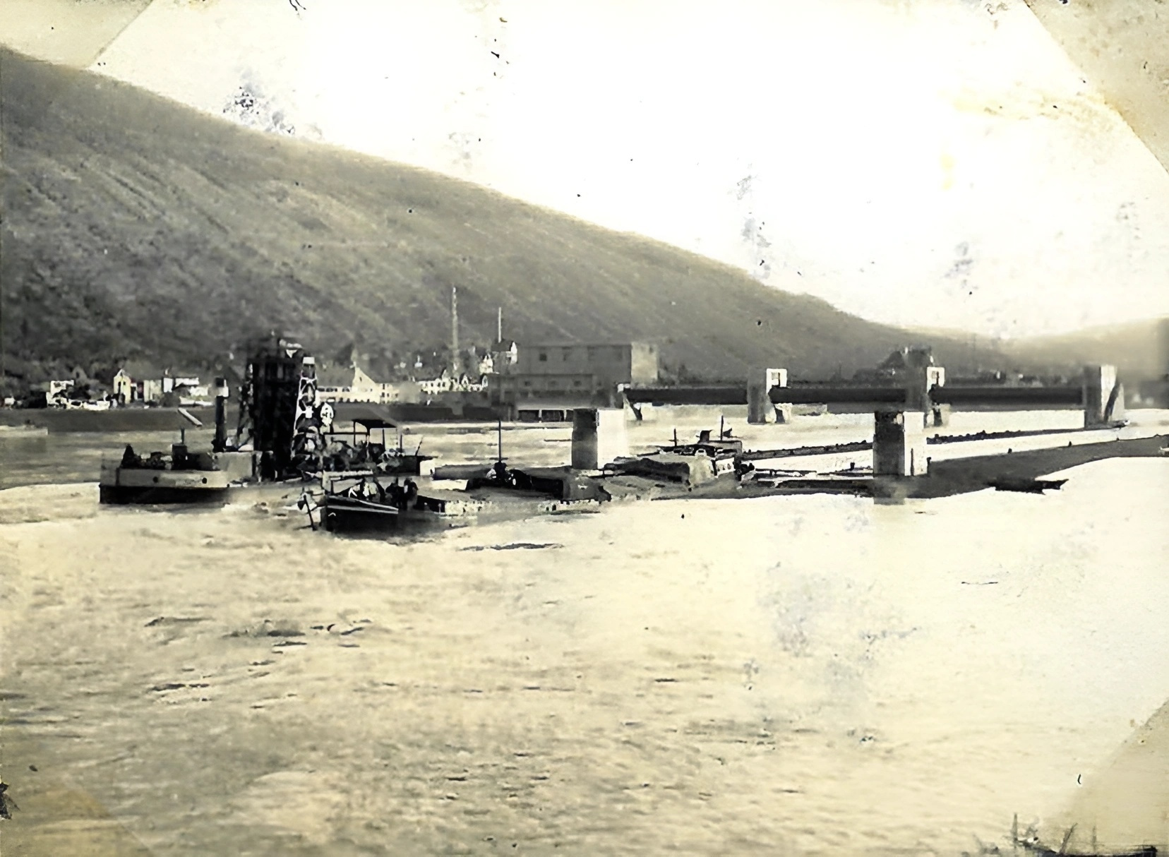 Hochwasser in der Bauphase