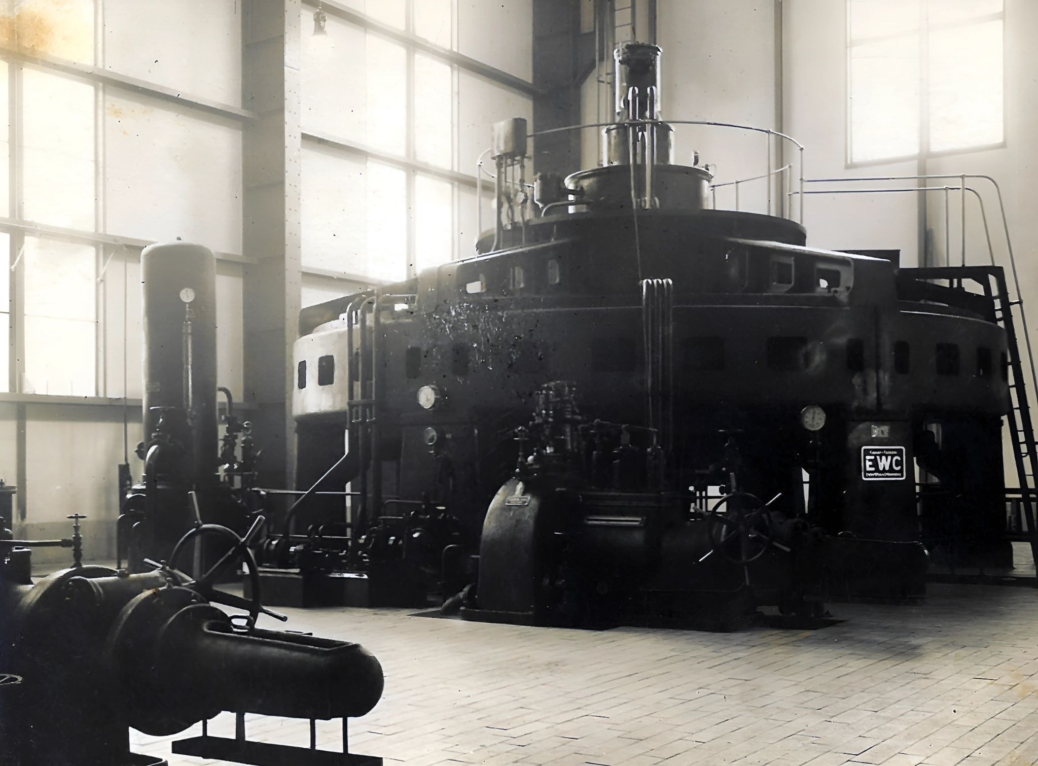 Bau des Kraftwerks 1929