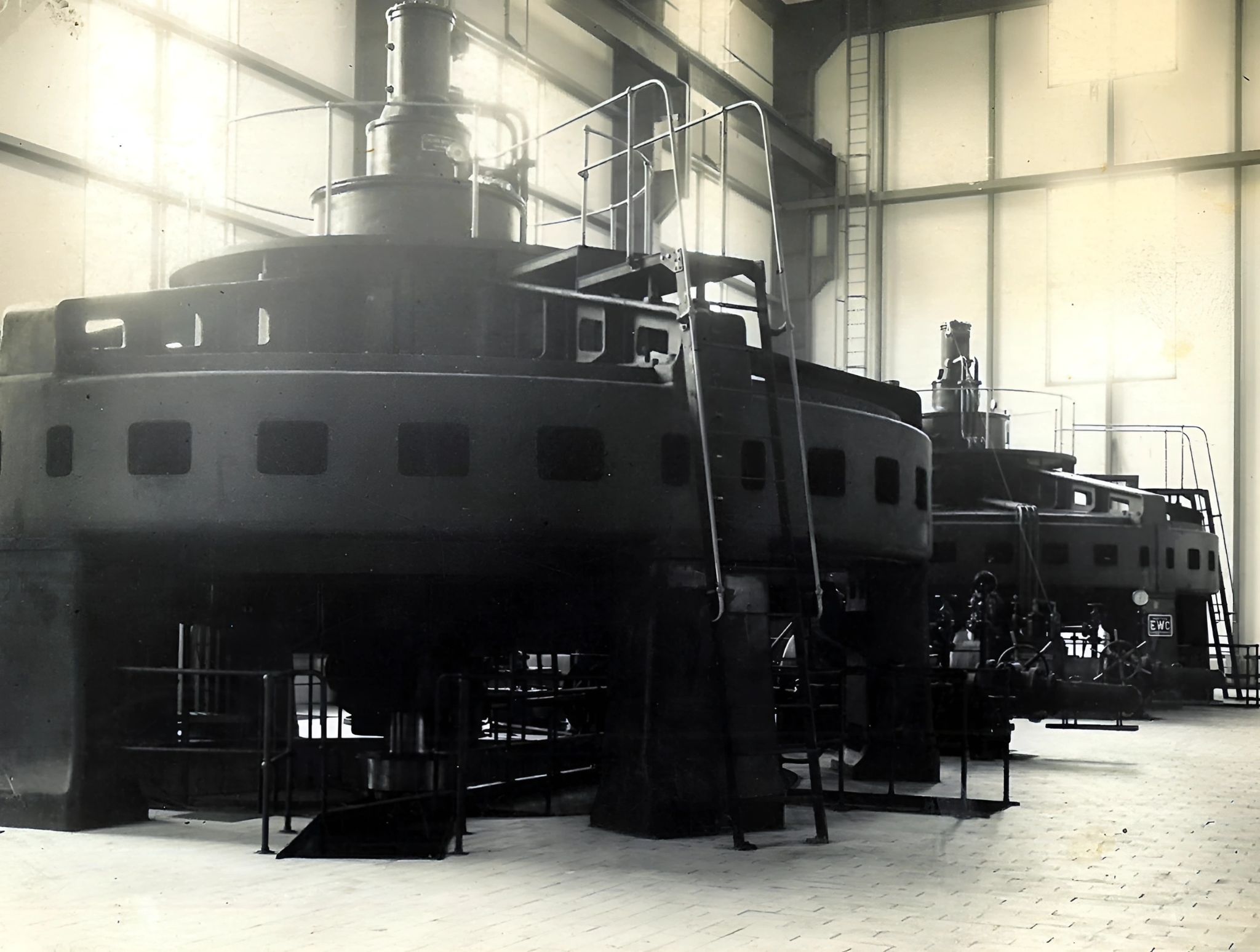 Bau des Kraftwerks 1929