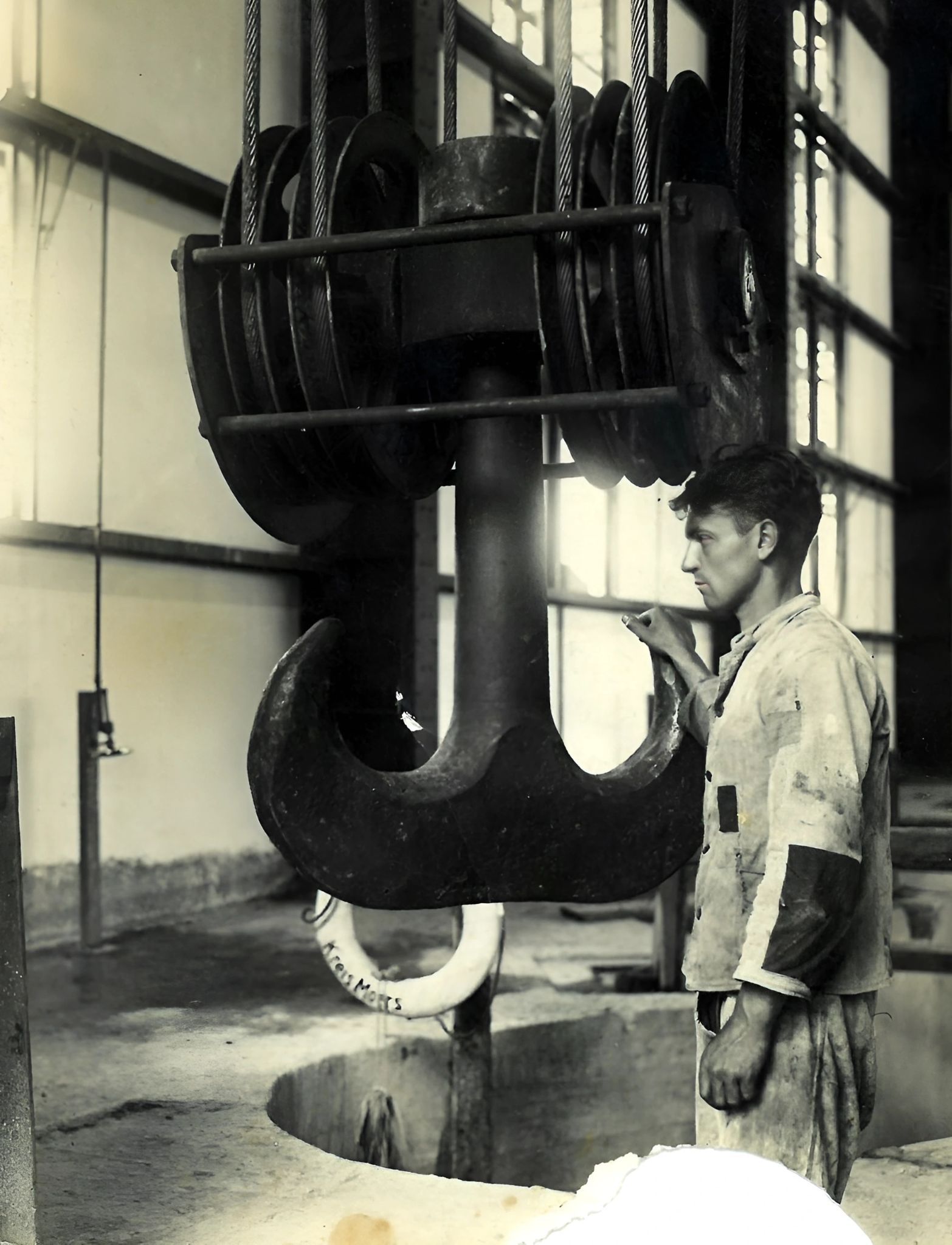 Bau des Kraftwerks 1929
