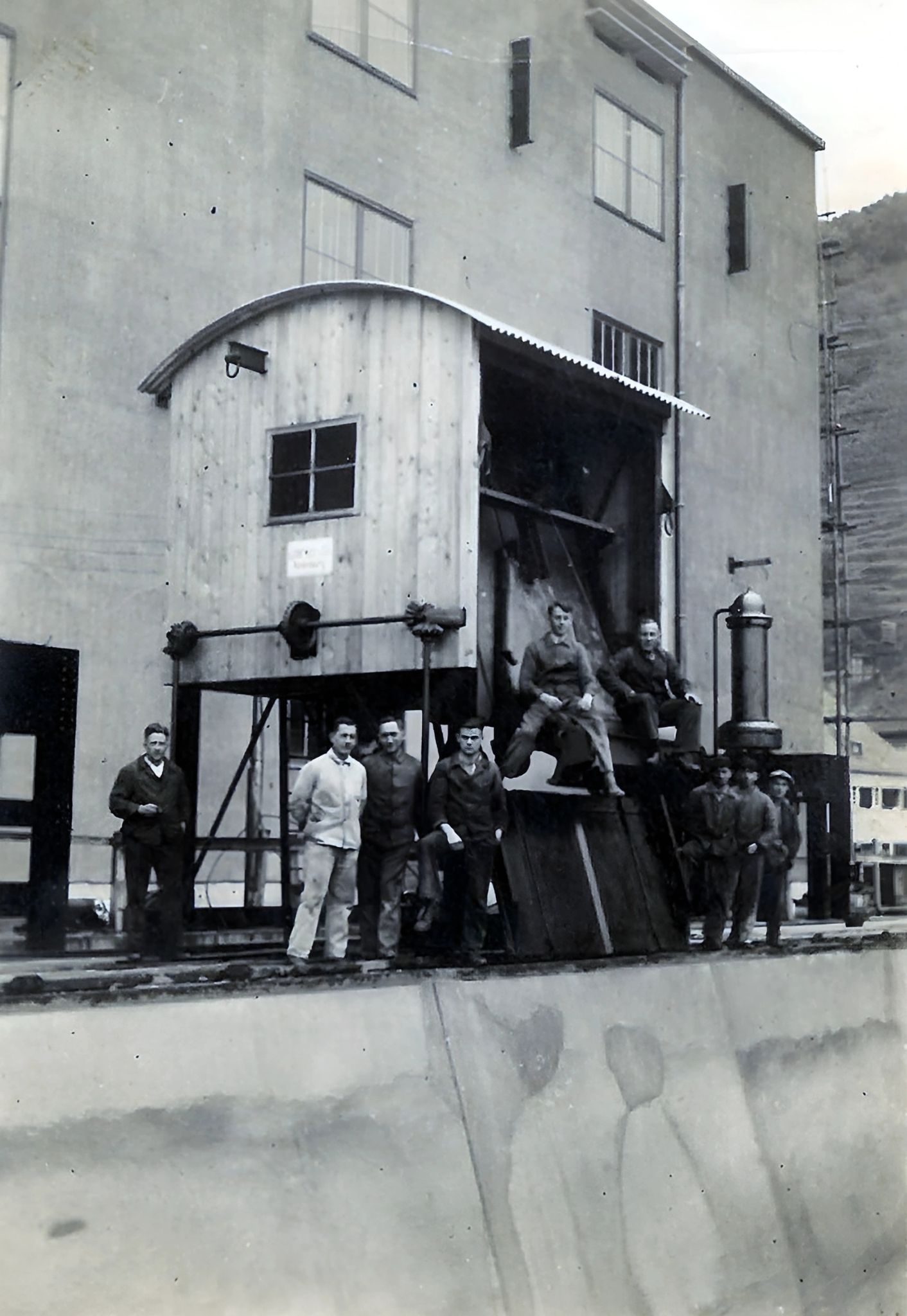 Bau des Kraftwerks 1929