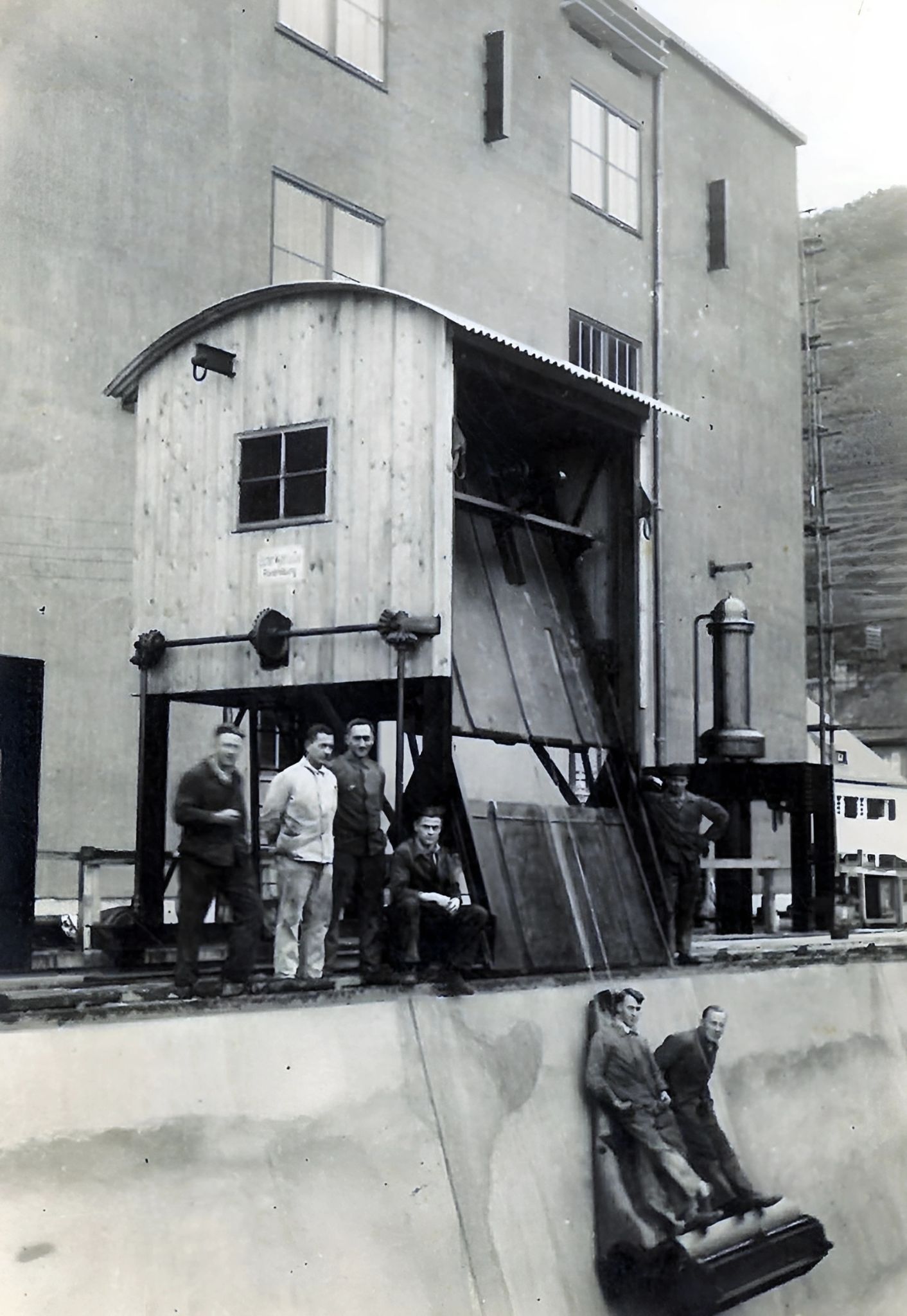 Bau des Kraftwerks 1929