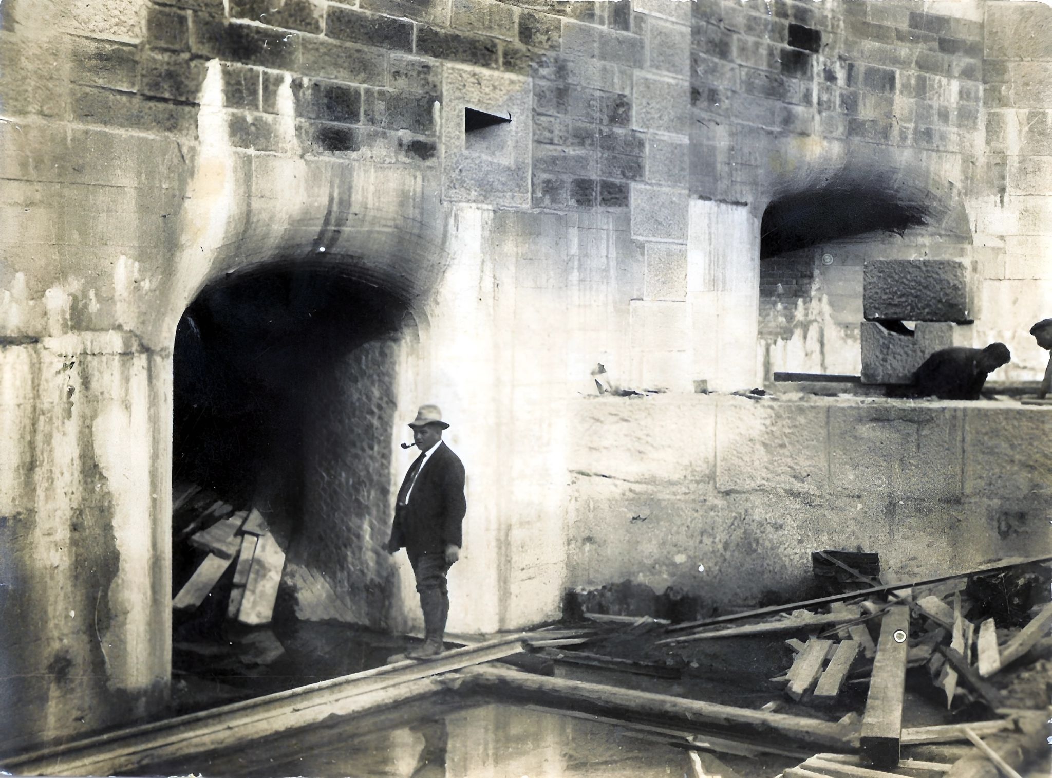 Bau des Kraftwerks 1929