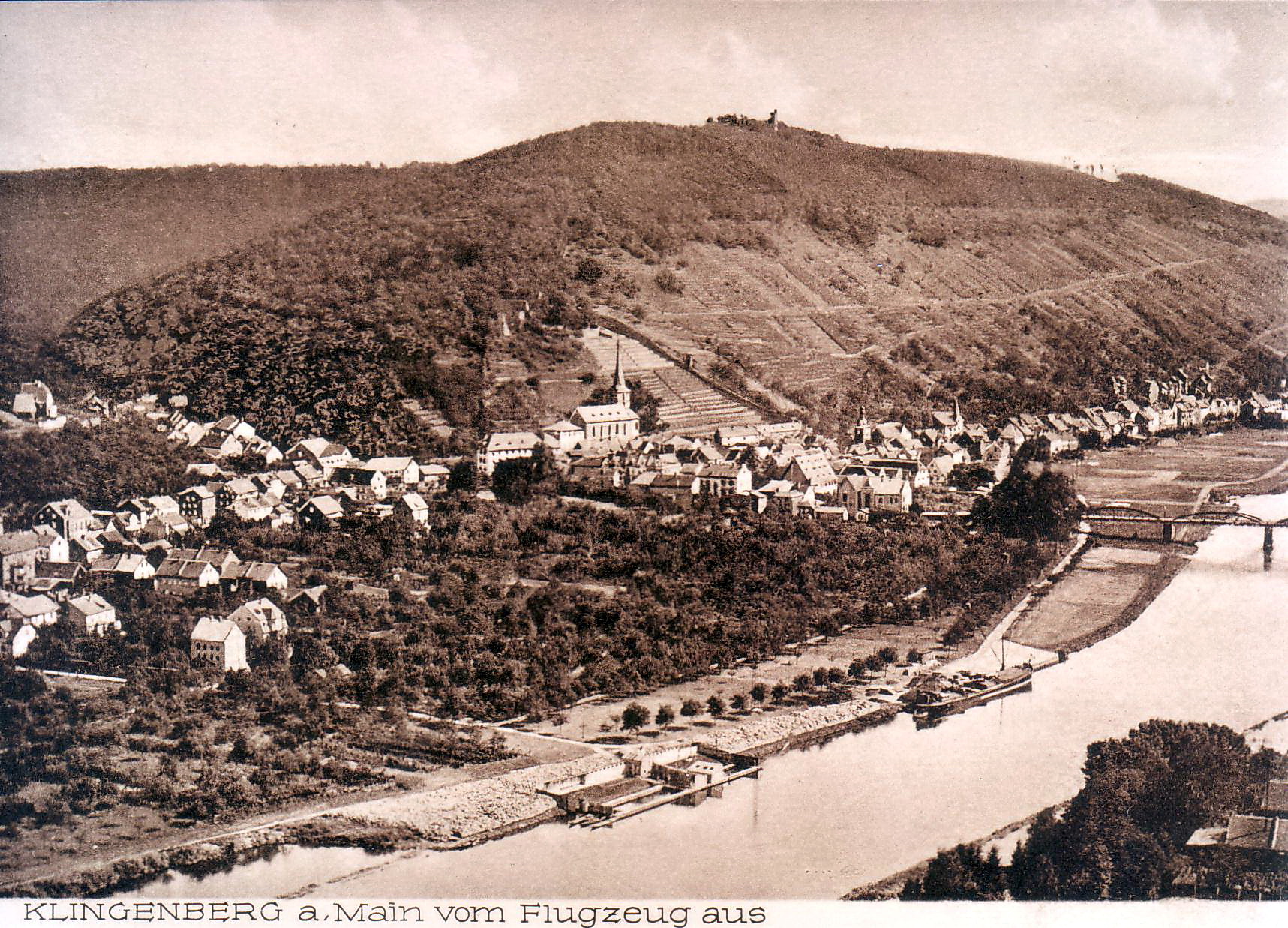 Ansichtskarte mit neuem Mainbad