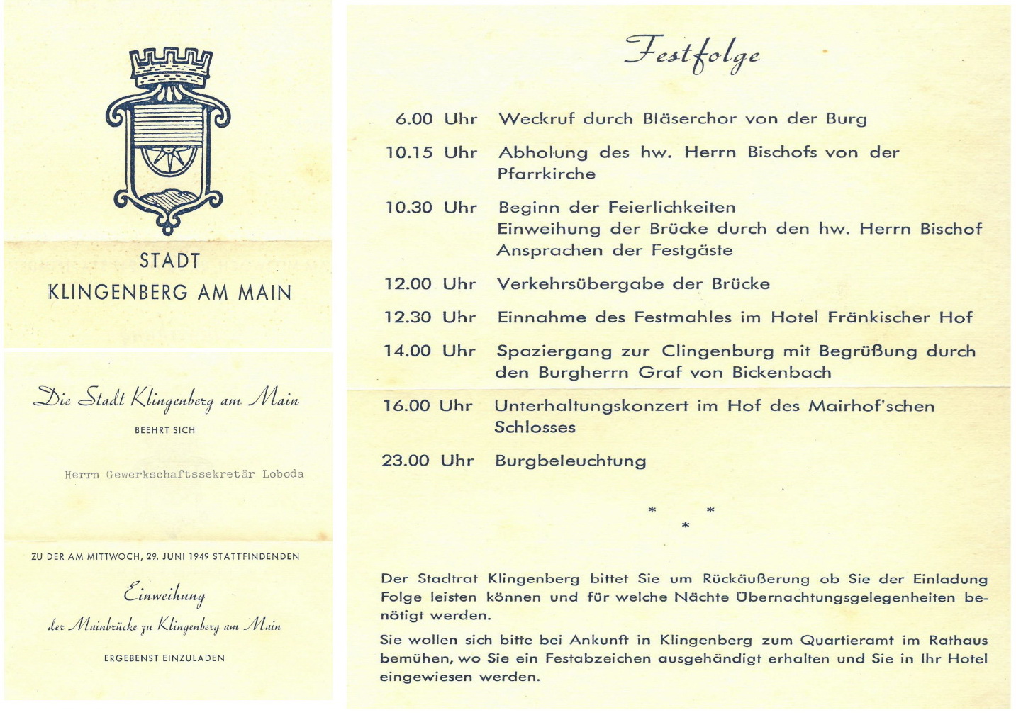 Einladung zur Eröffnung