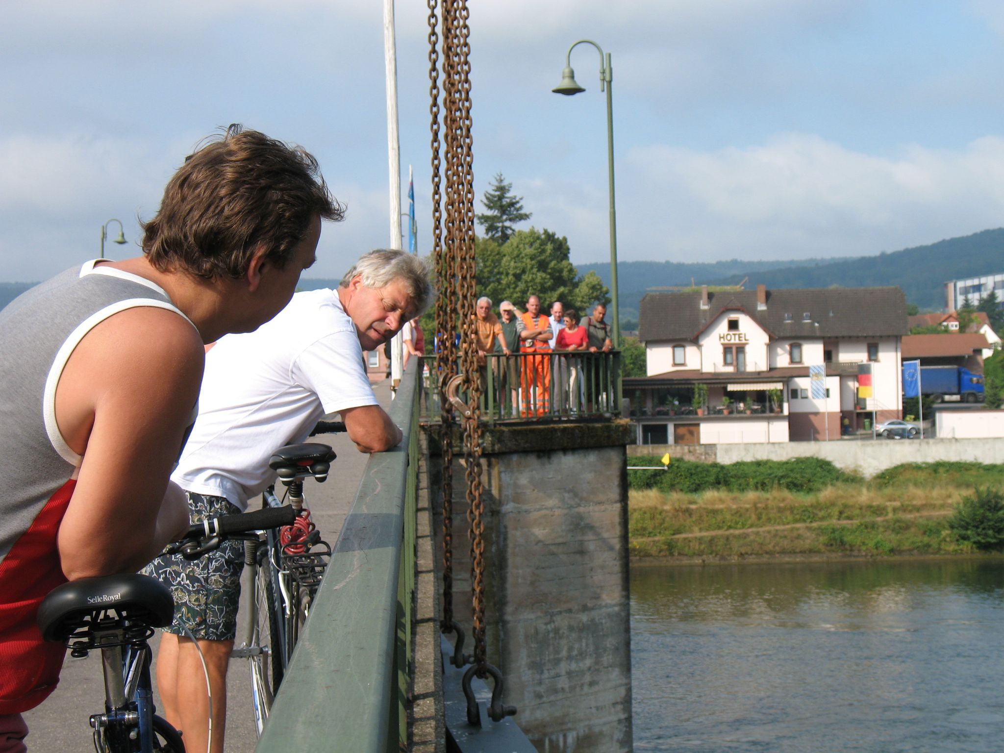 Sanierung der Mainbrücke im Jahr 2006