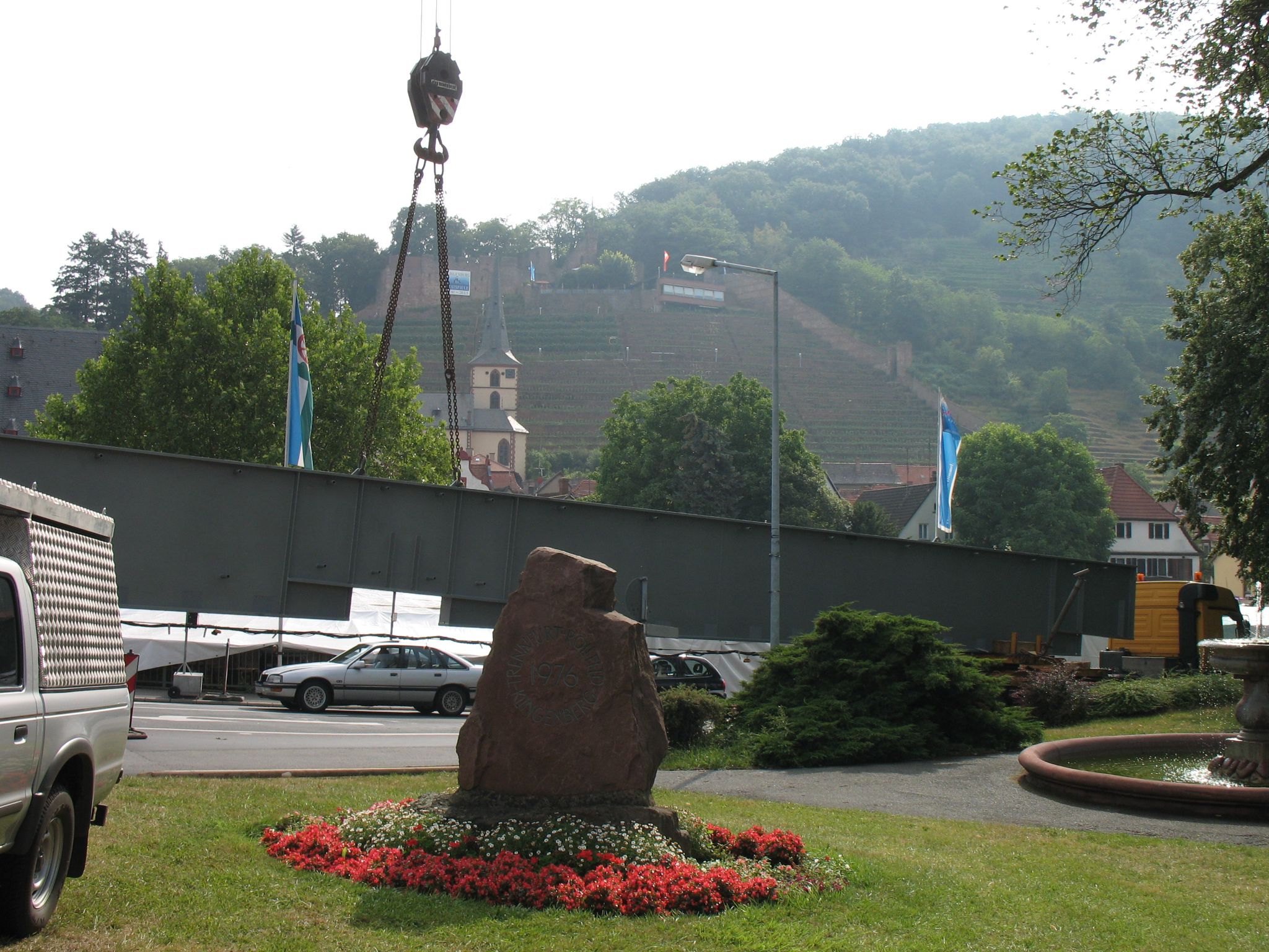 Sanierung der Mainbrücke im Jahr 2006