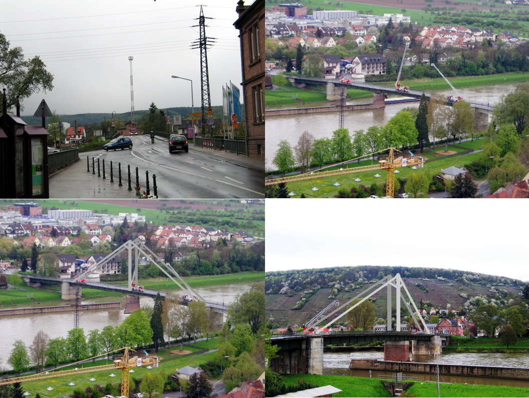 Simulation einer Schrägseilbrücke