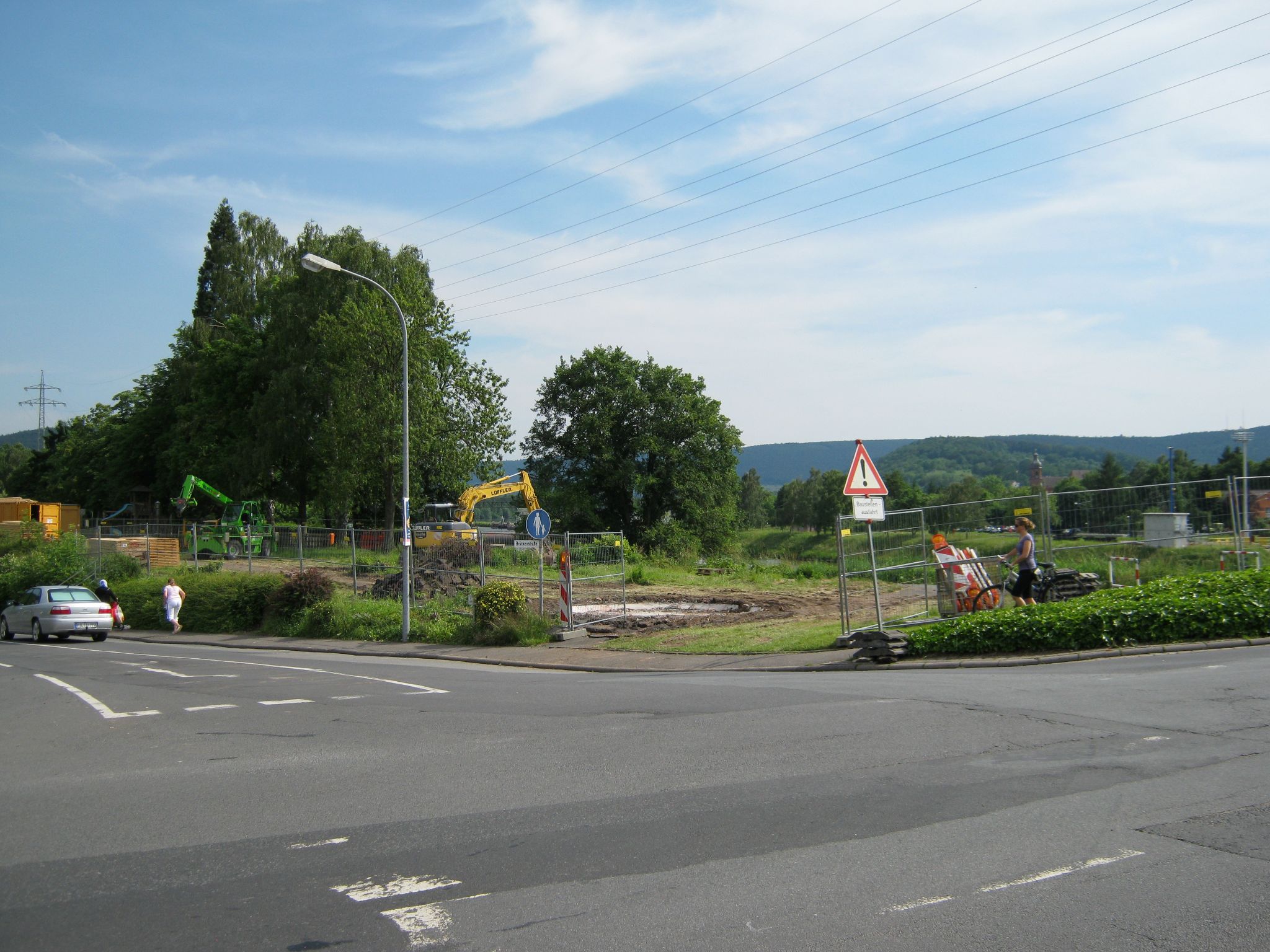 Vorbereitung der Baustelle am 09.06.2010