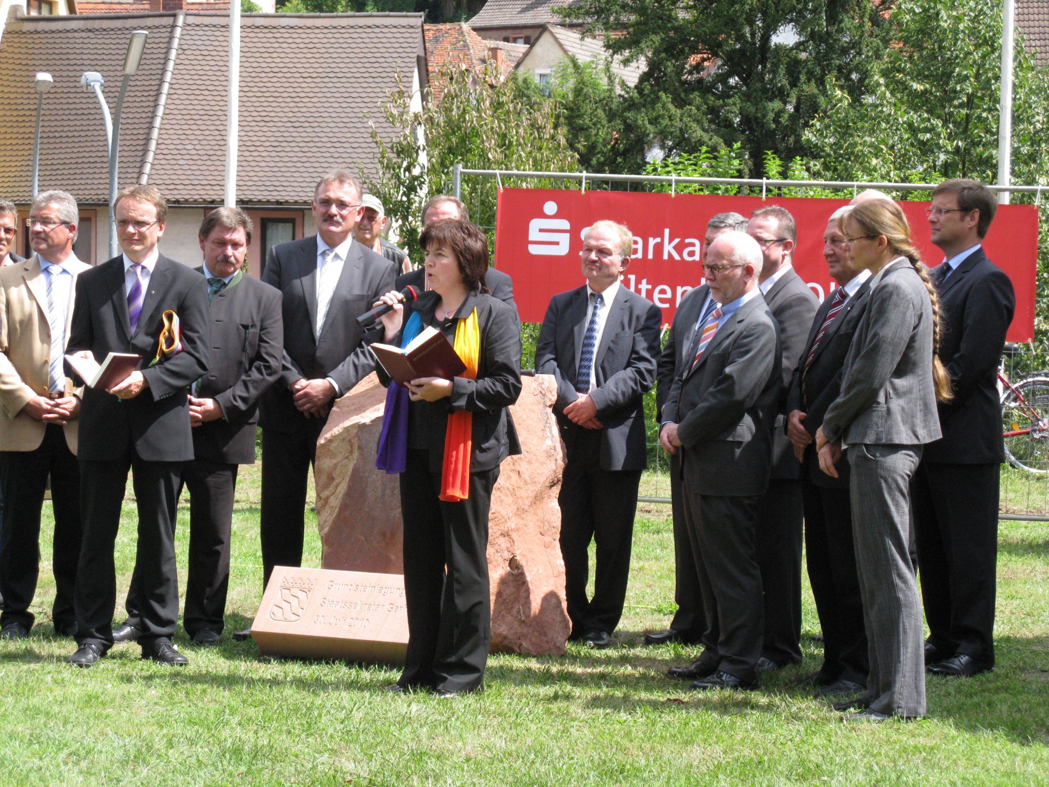 Grundsteinlegung am 30.07.2010