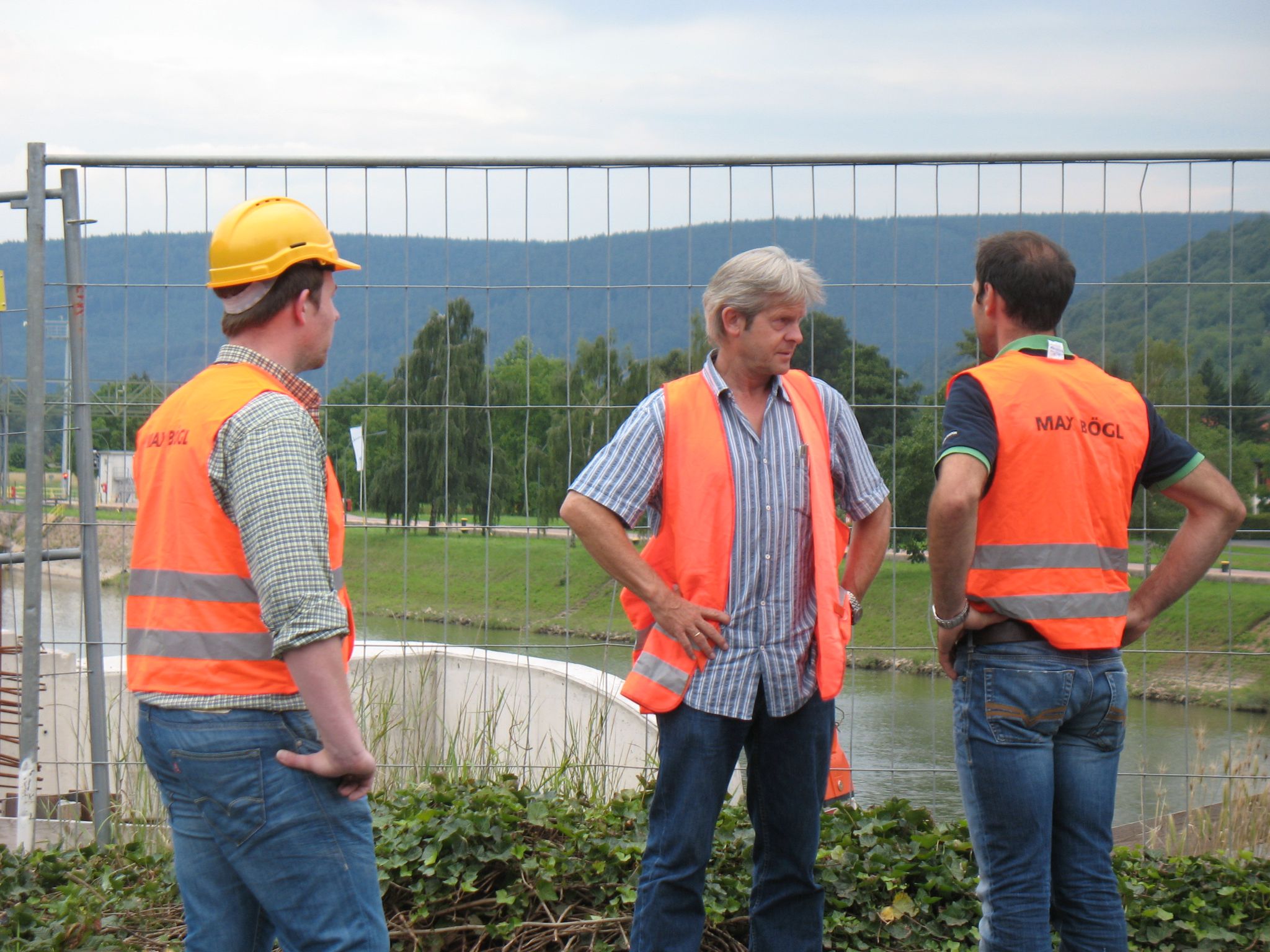 Besprechung mit dem Ingen. Klaus Gernhart