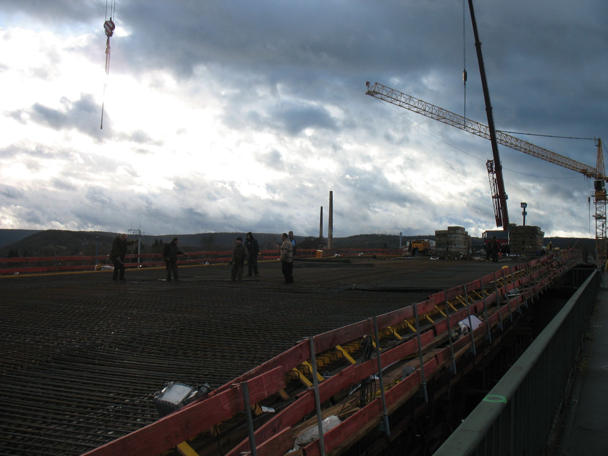 Baustahlverlegung im östliche Abschnitt