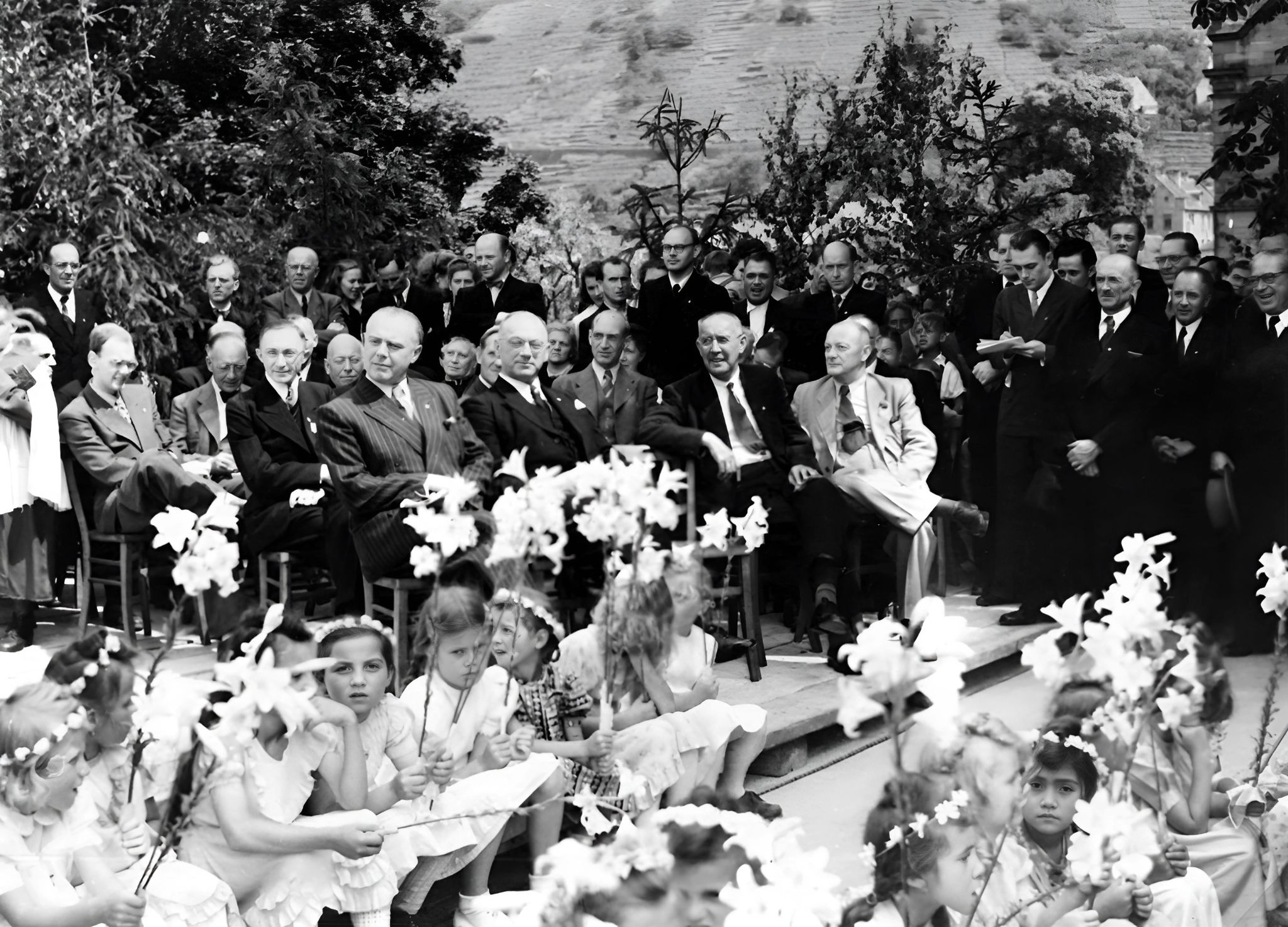 Einweihung der Mainbrücke am 29. Juni 1949