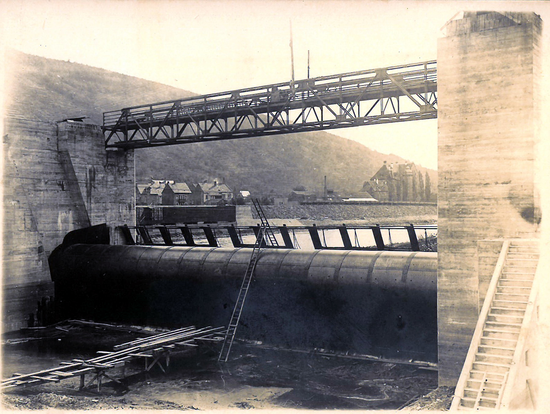 Einbau der Trommel 1929