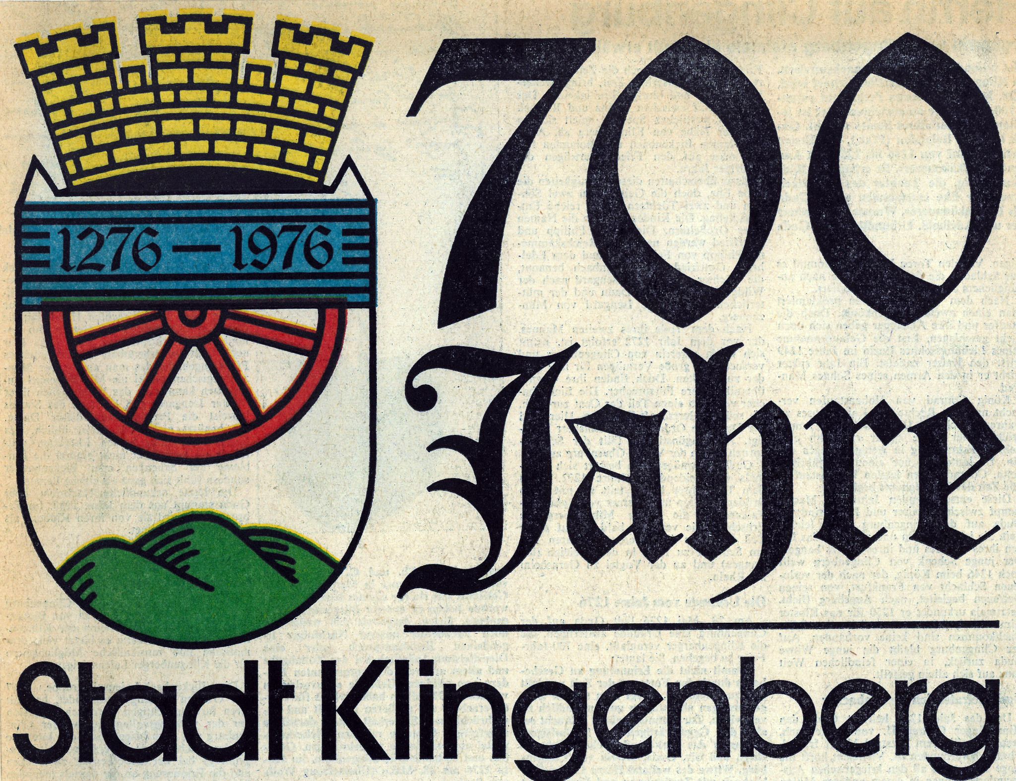 Das Logo der 700-Jahrfeier