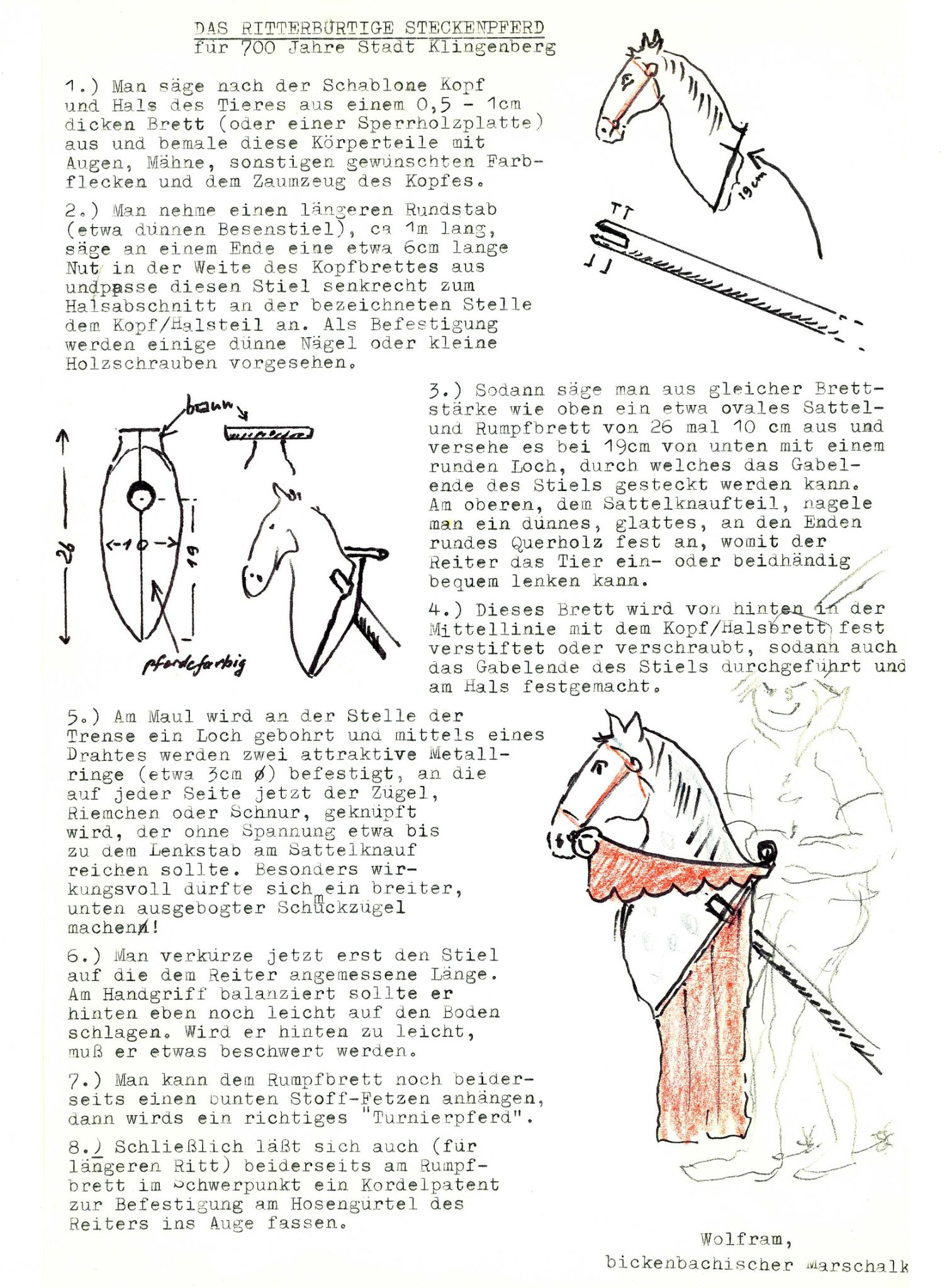 Zeitungsbericht zu den Vorbereitungen der 700-Jahrfeier