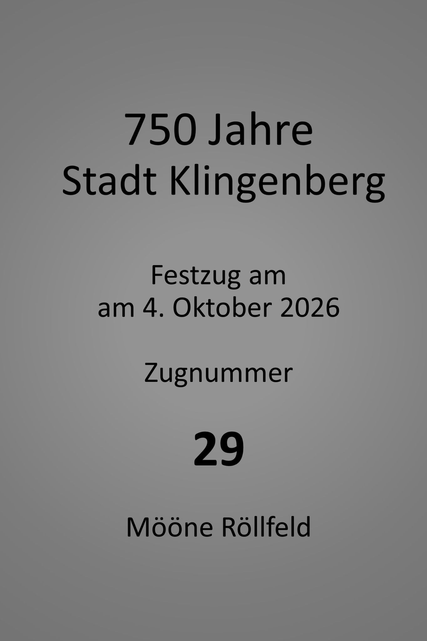 29 090 Zwischenueberschrift Zugnummer 29 20261003