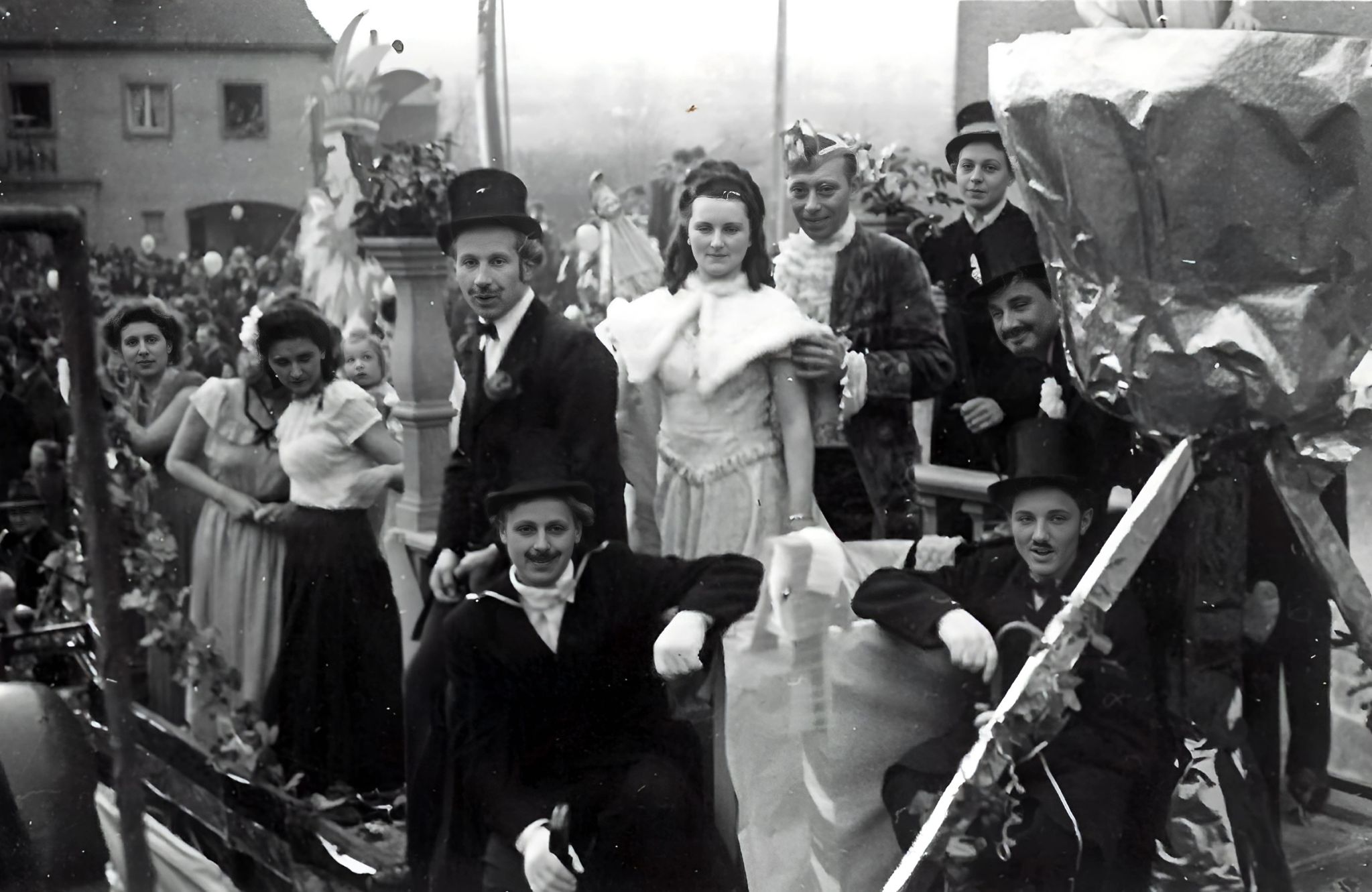 Der Prinzenwagen am Marktplatz 1951