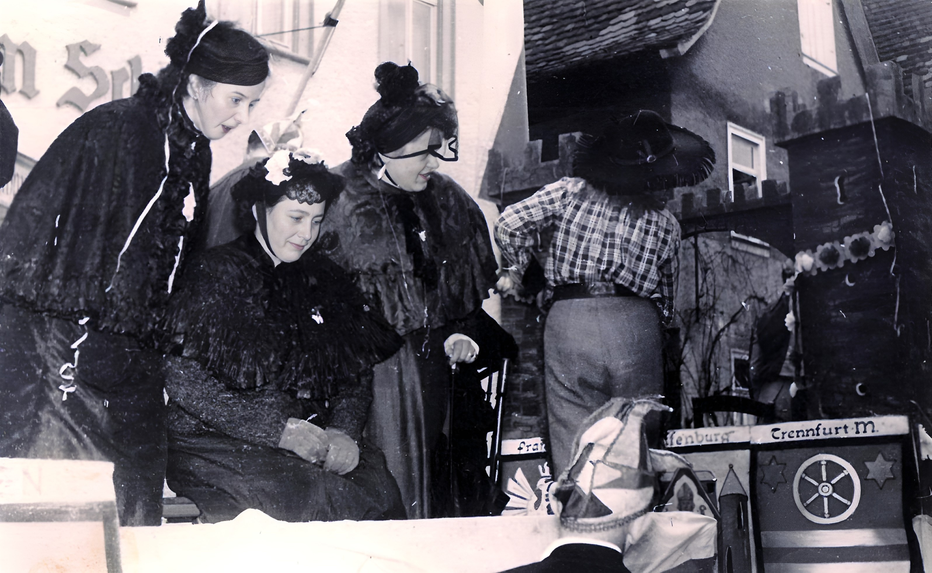 Faschingssonntag beim Festzug in Wörth a.Main am 24.02.1952