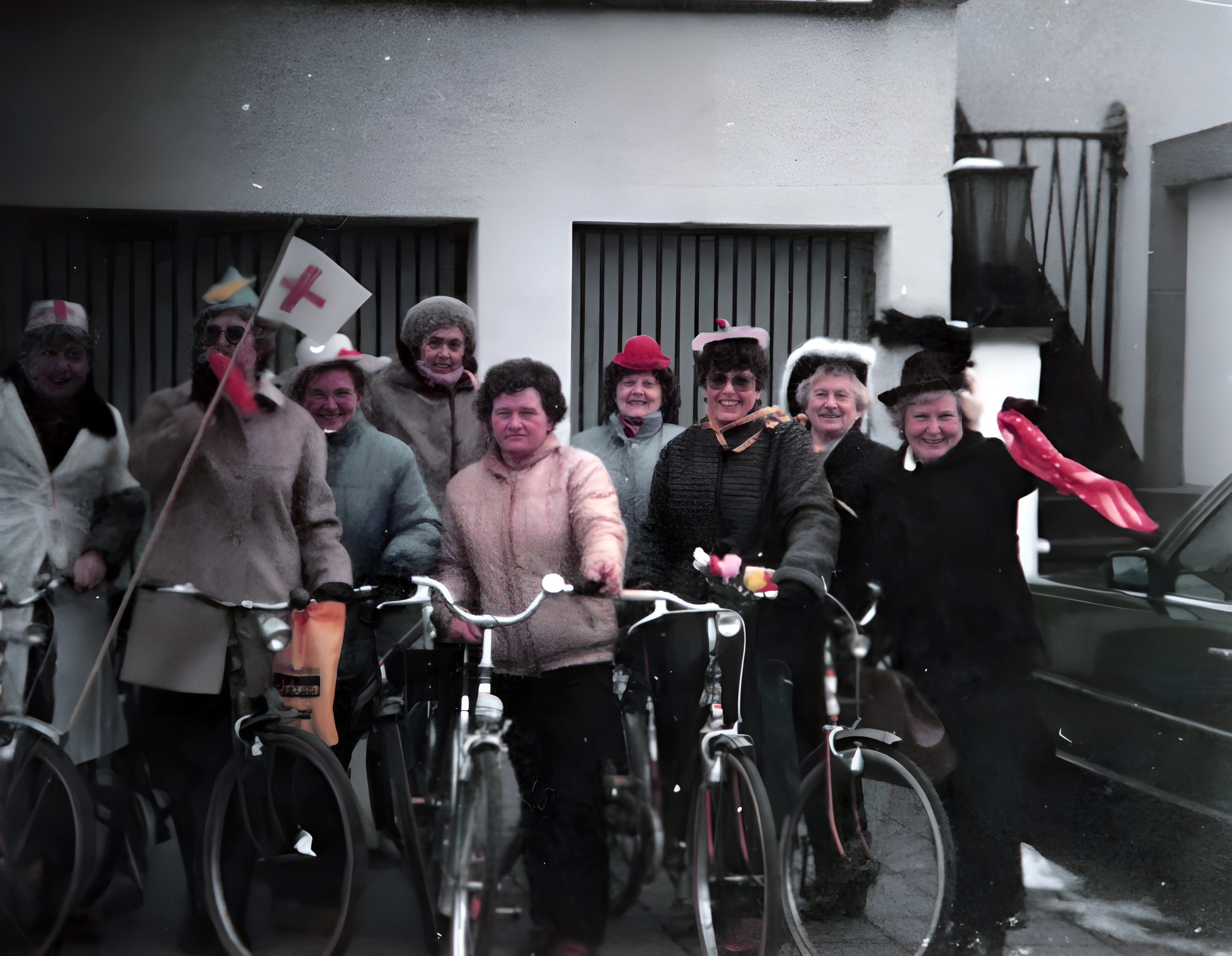 Die Mittwochsturnerinnen am Rosenmontag 1983