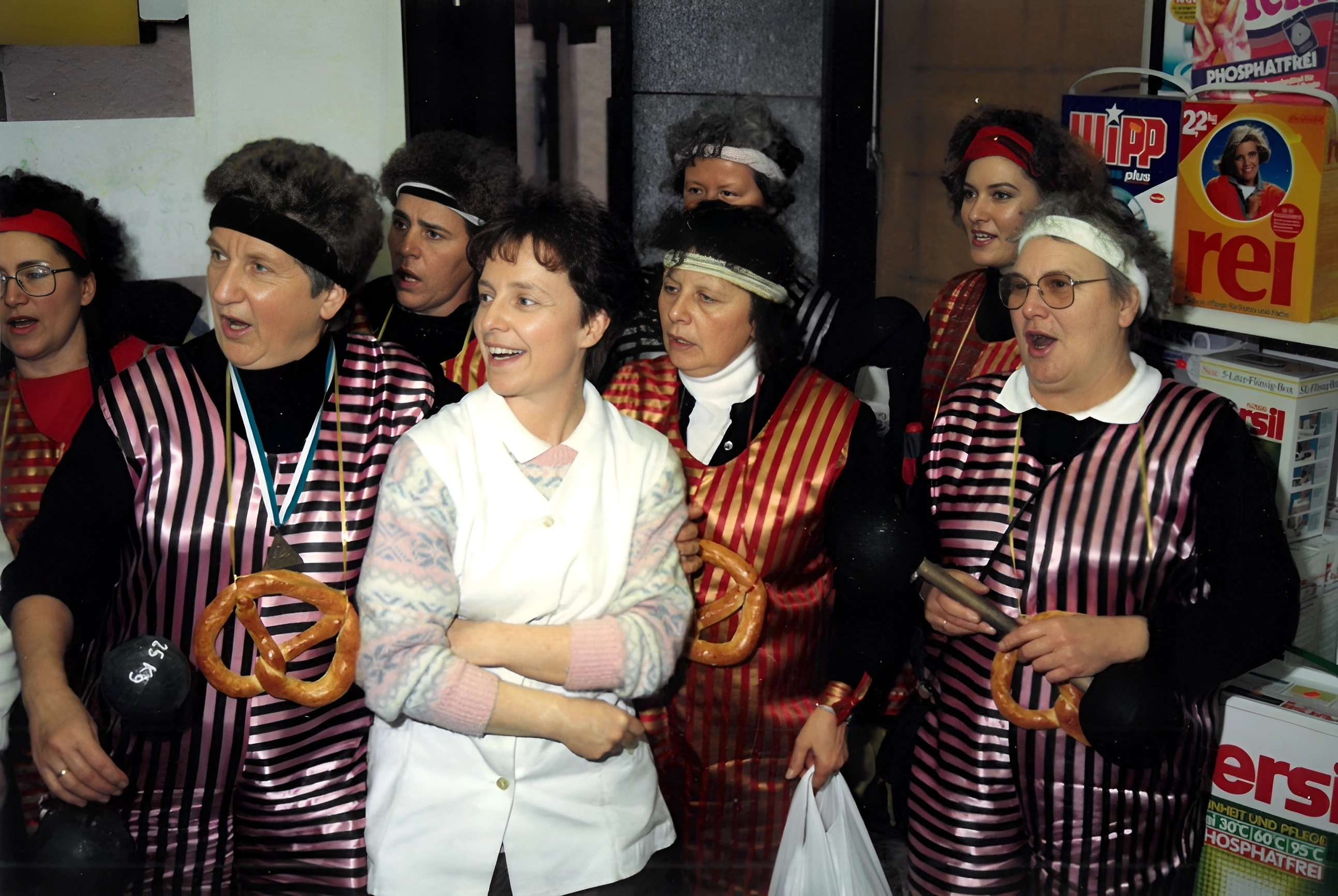 Die Mittwochsturnerinnen am Rosenmontag 1989