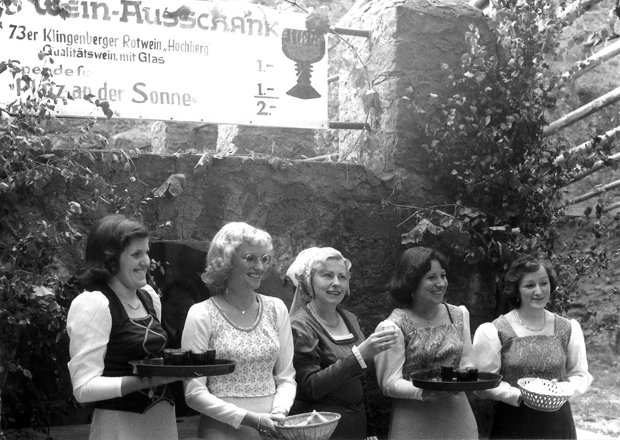 Im Rahmen der Fernsehlotterie "Ein Platz an der Sonne" 1974