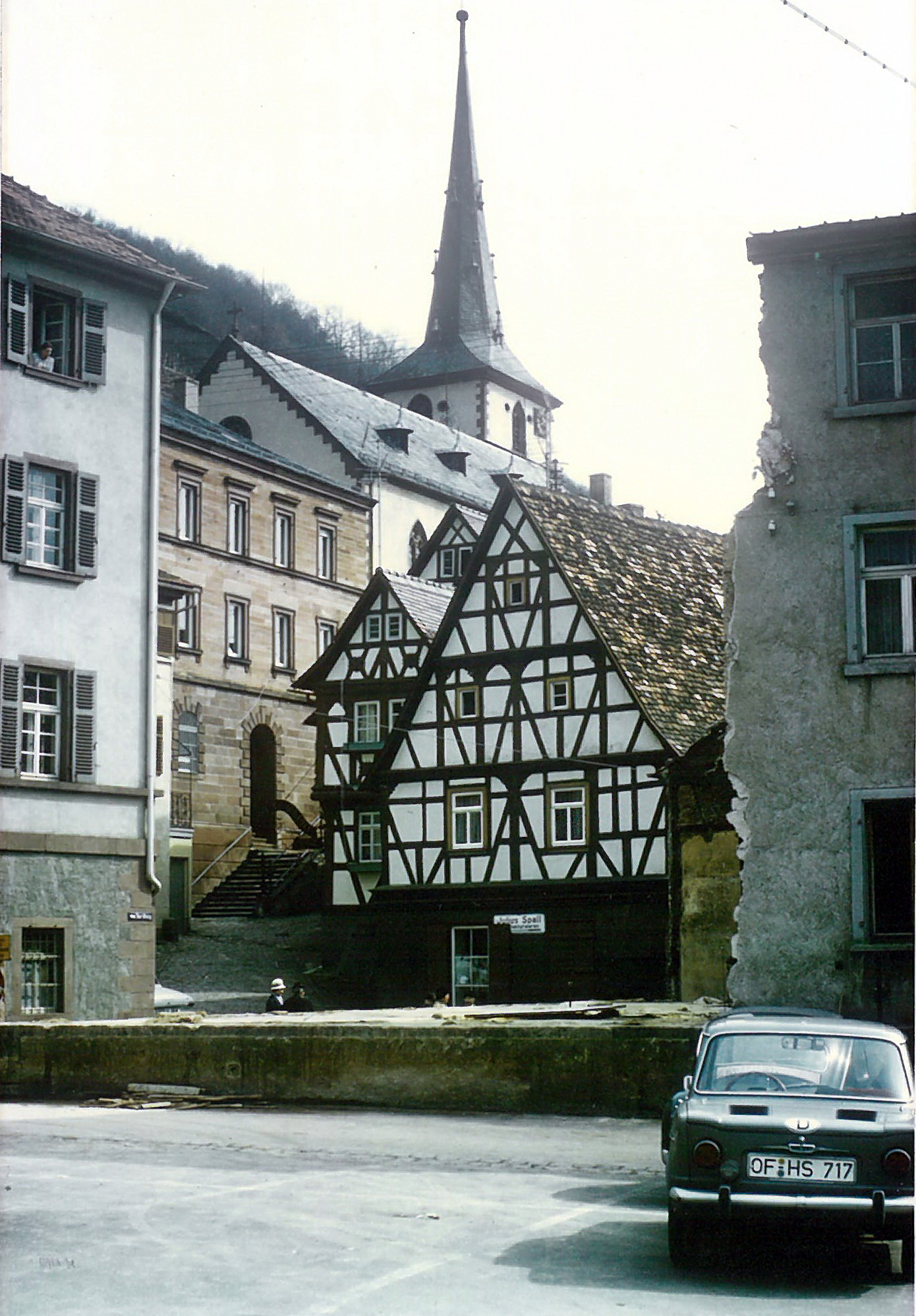 Nach dem Gebäudeabbruch im Jahr 1966