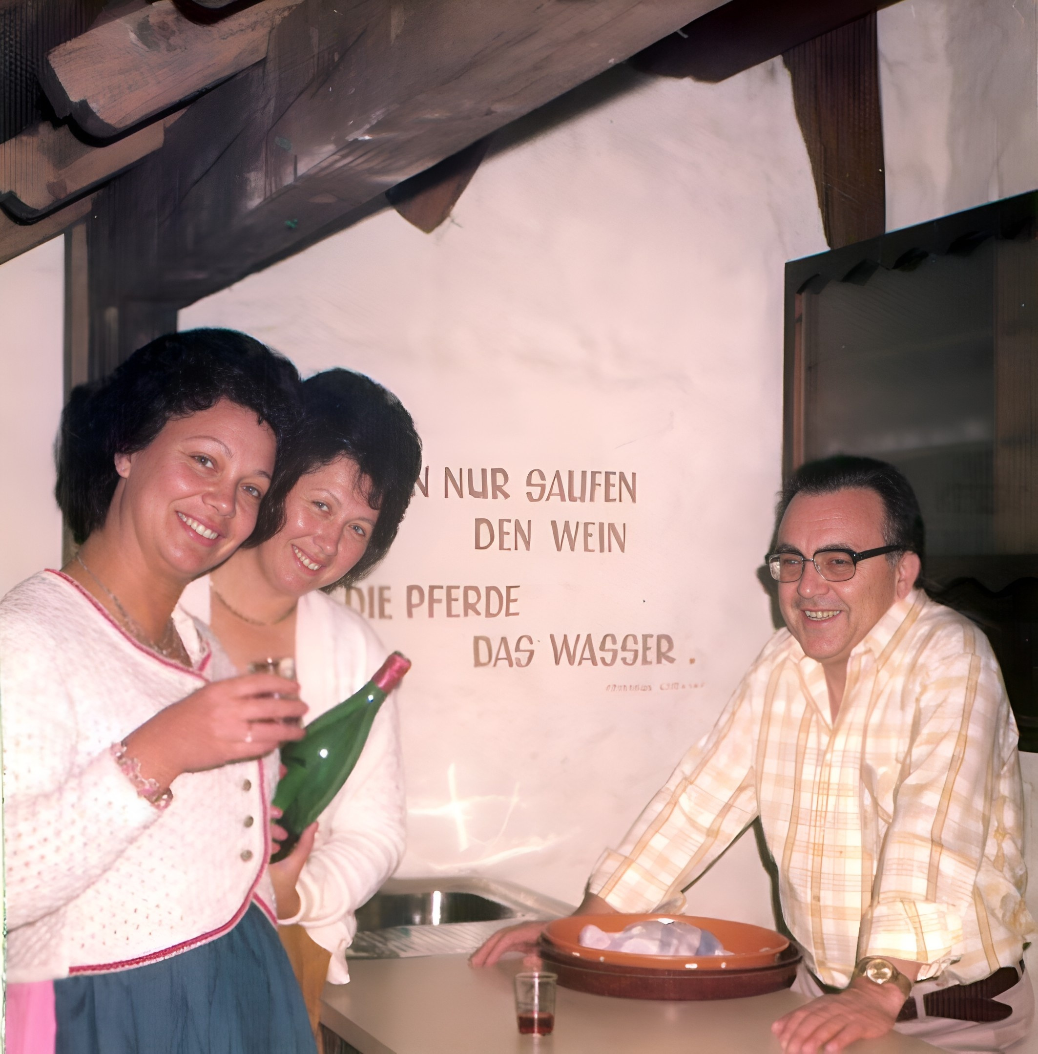 Vinotessen im Obergeschoss des "Haus des Gastes" Anfang der 1970er Jahre