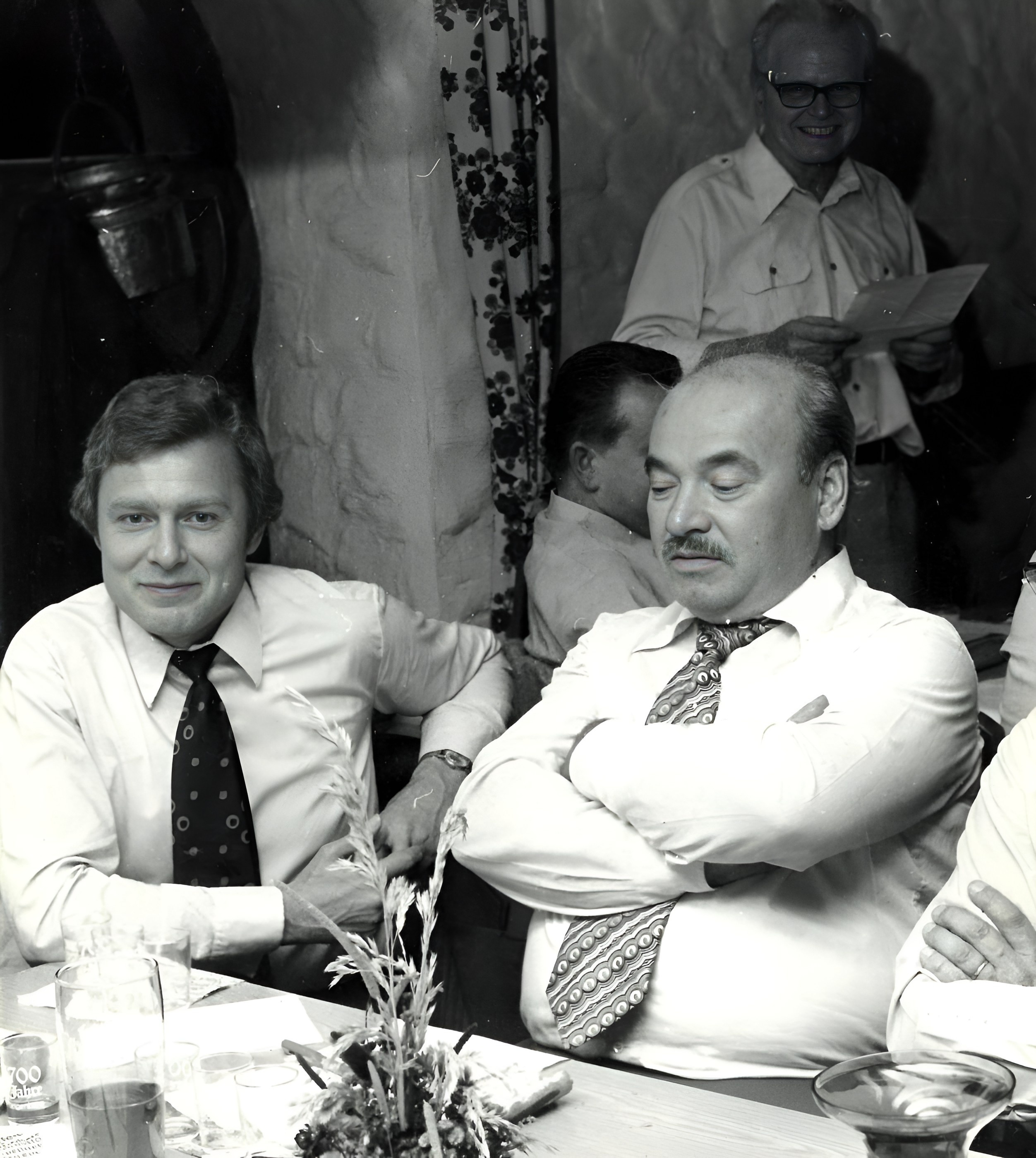 In der Weinprobierstube im "Haus des Gastes" in den 1970er Jahren