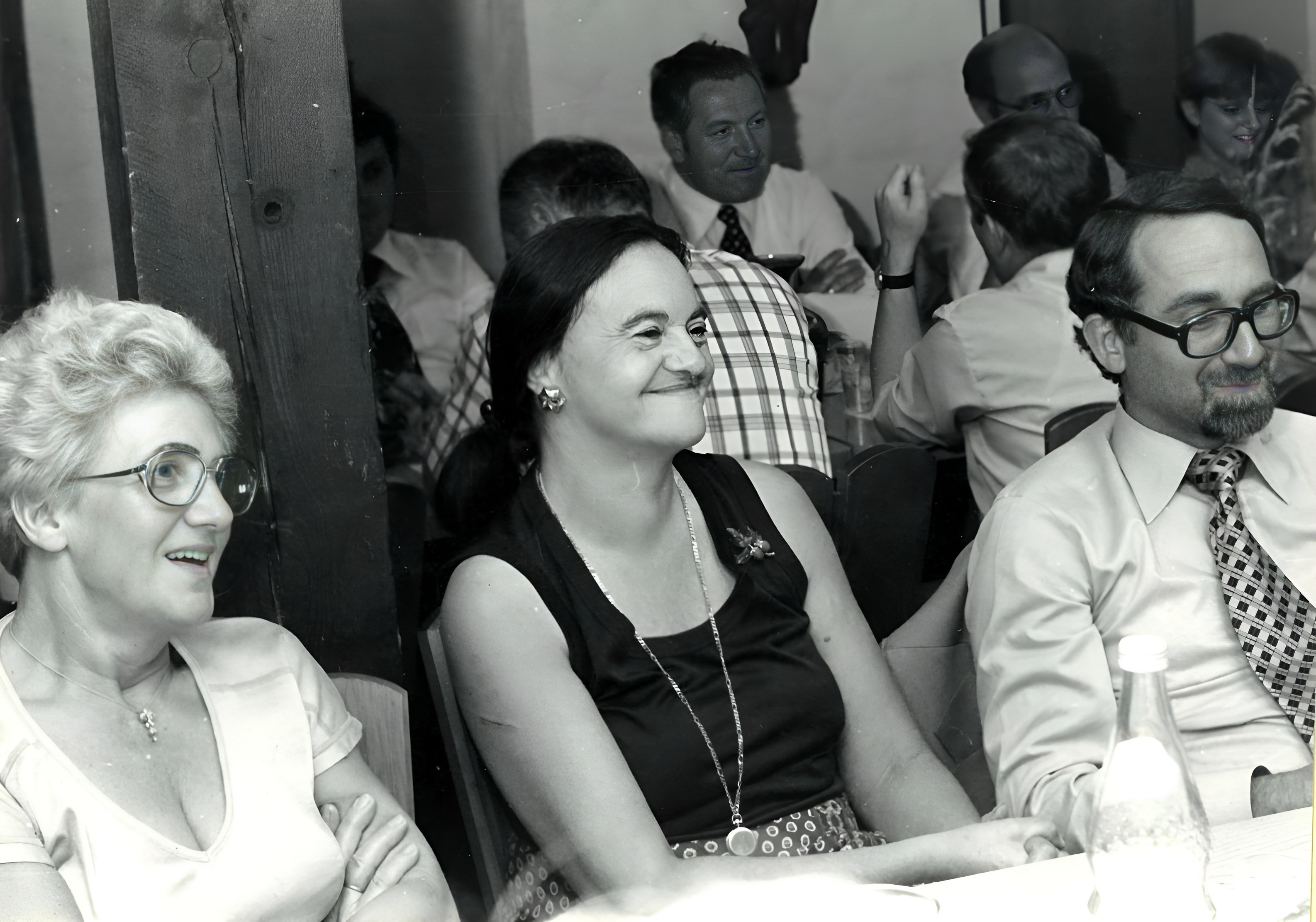 In der Weinprobierstube im "Haus des Gastes" in den 1970er Jahren.