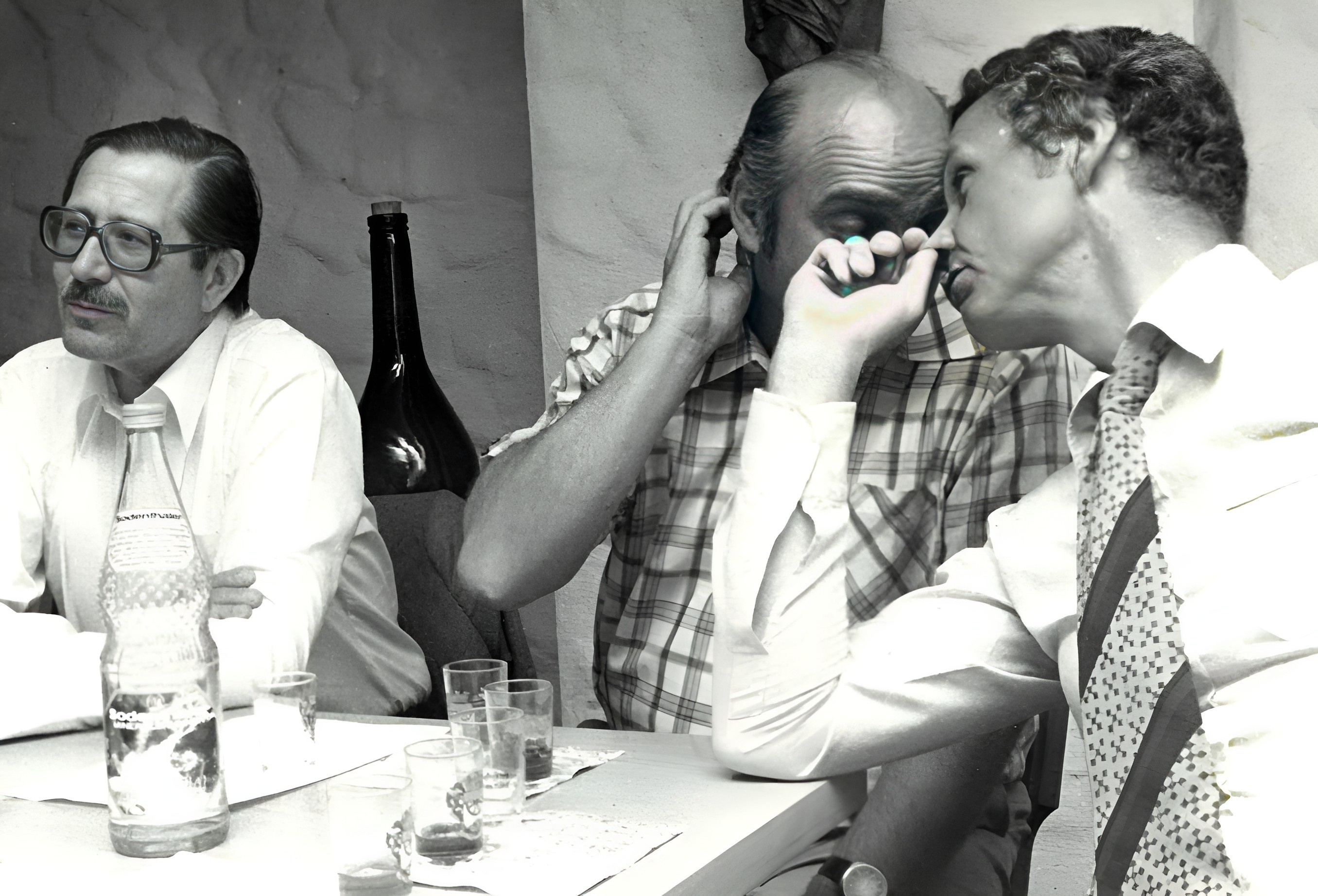 In der Weinprobierstube im "Haus des Gastes" in den 1970er Jahren