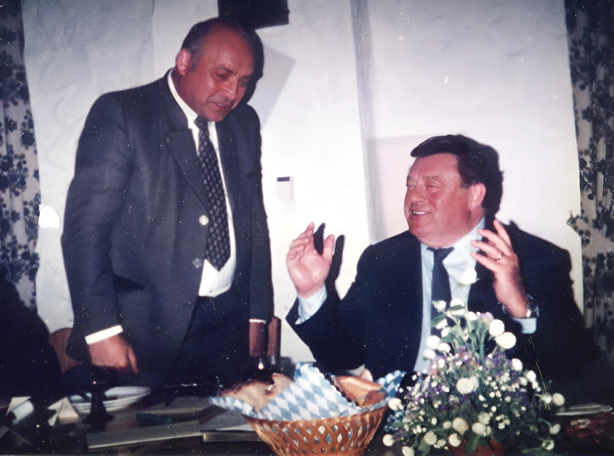 Der Bayerische Ministerpräsident Franz Josef Strauß ist zu Gast in Klingenberg 1982