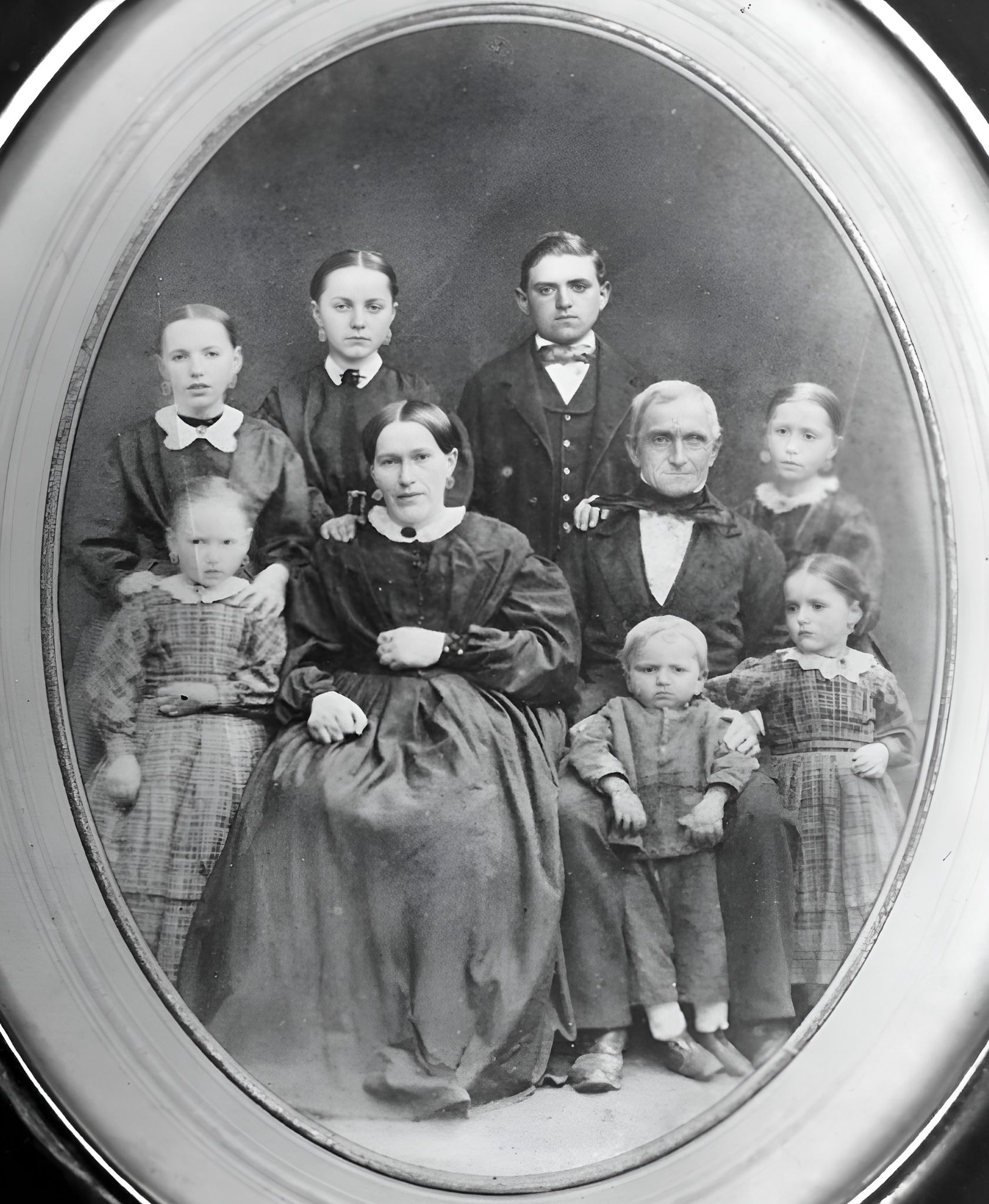 Die Familie Heinrich Schmitt um 1870