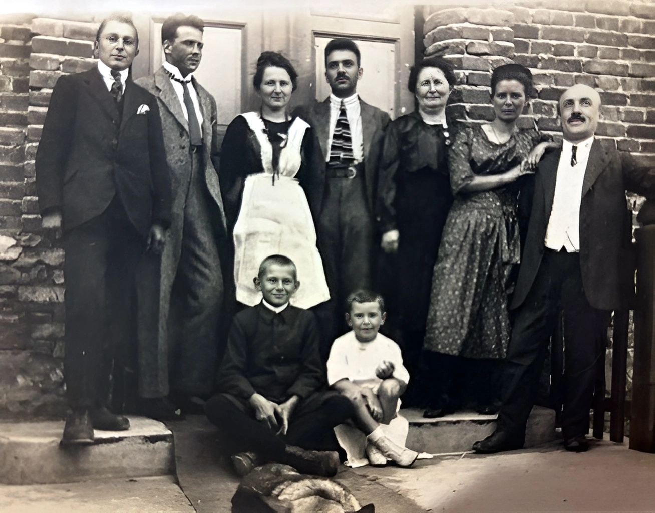 Familienfoto der Familien Auer / Schmitt