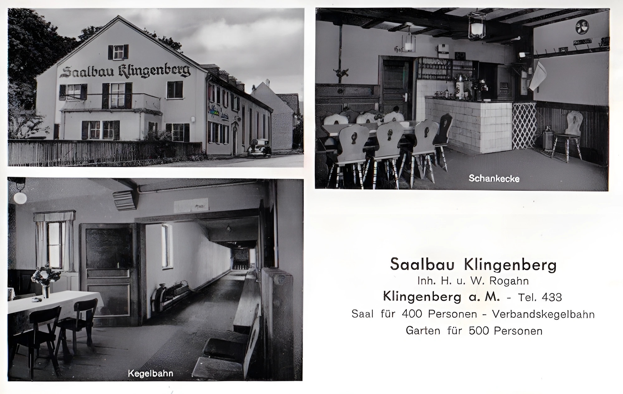 Ansichtskarte Gaststätte Saalbau