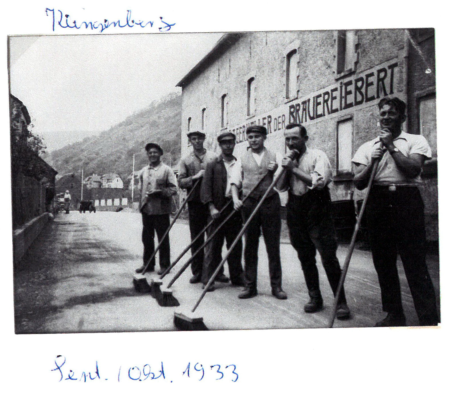 "Straßenkehrer vom Bau-Michel" 1933