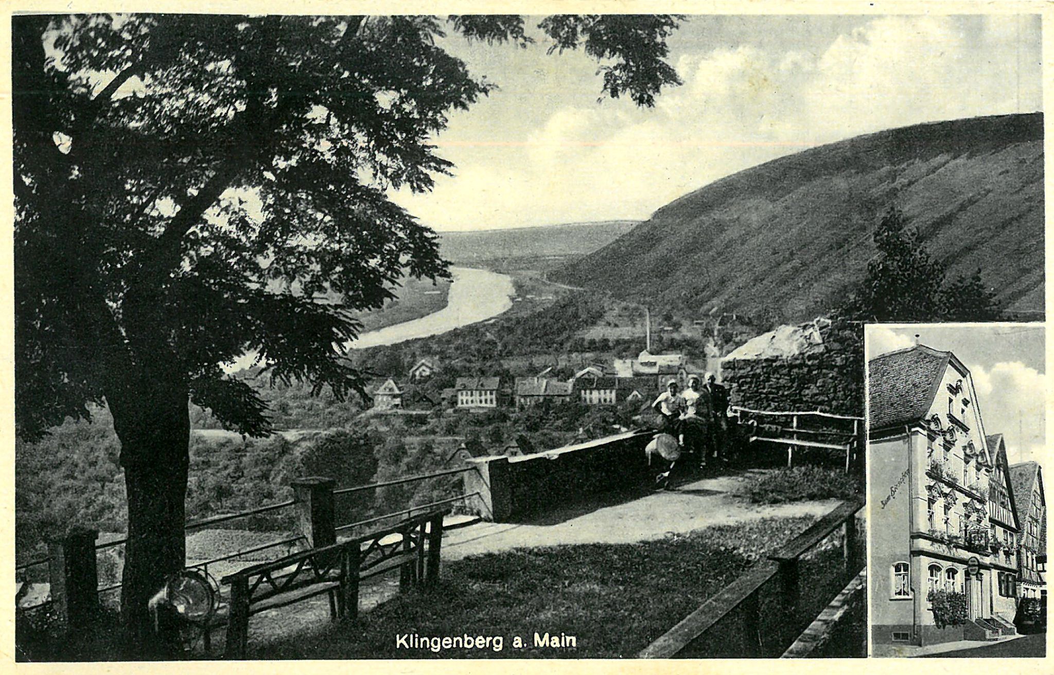 Burgterrasse um 1948