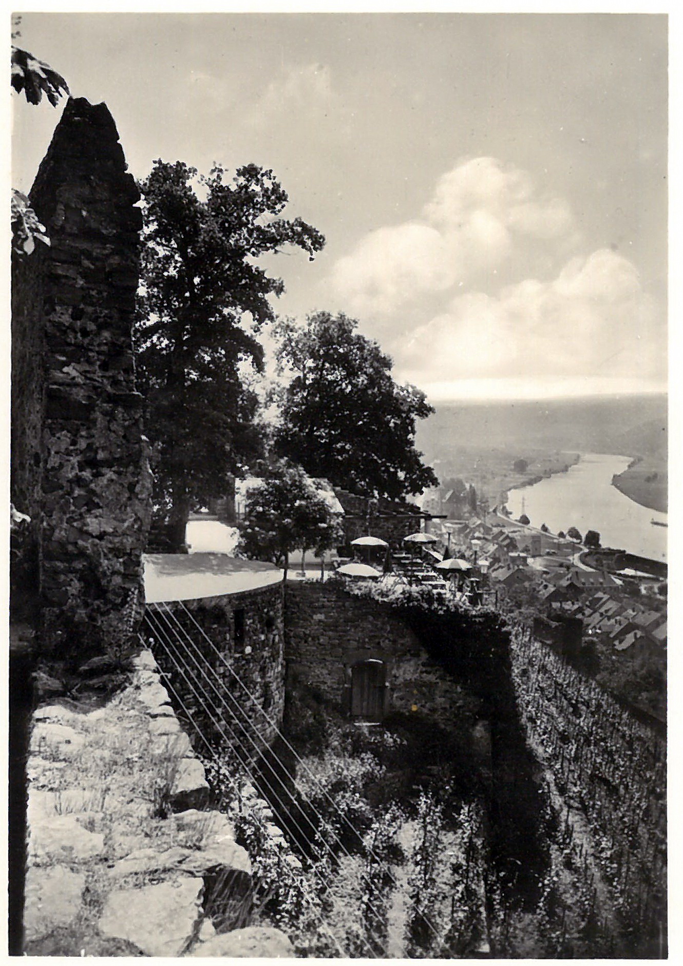 Burgterrasse um 1950