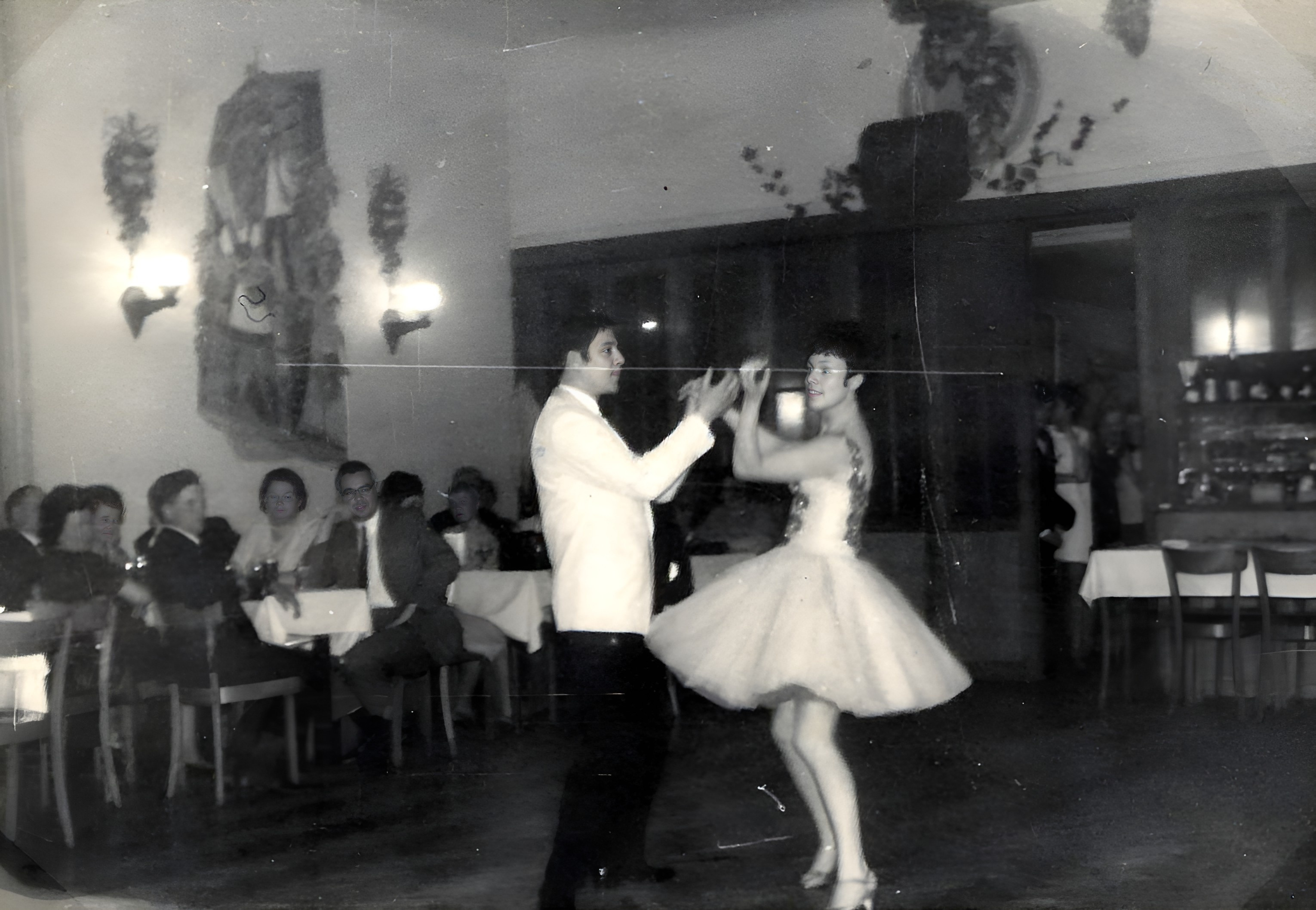Die Tanzkünstler Alisch beim Abschlussball 1967 im Burkarder Hof