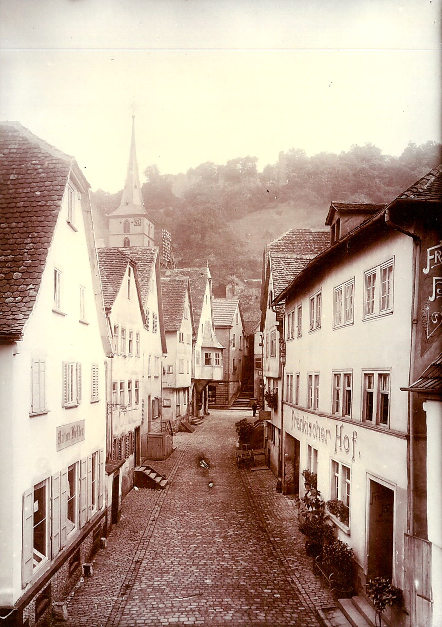 Blick vom Gasthaus zum Bären in die Lindenstraße