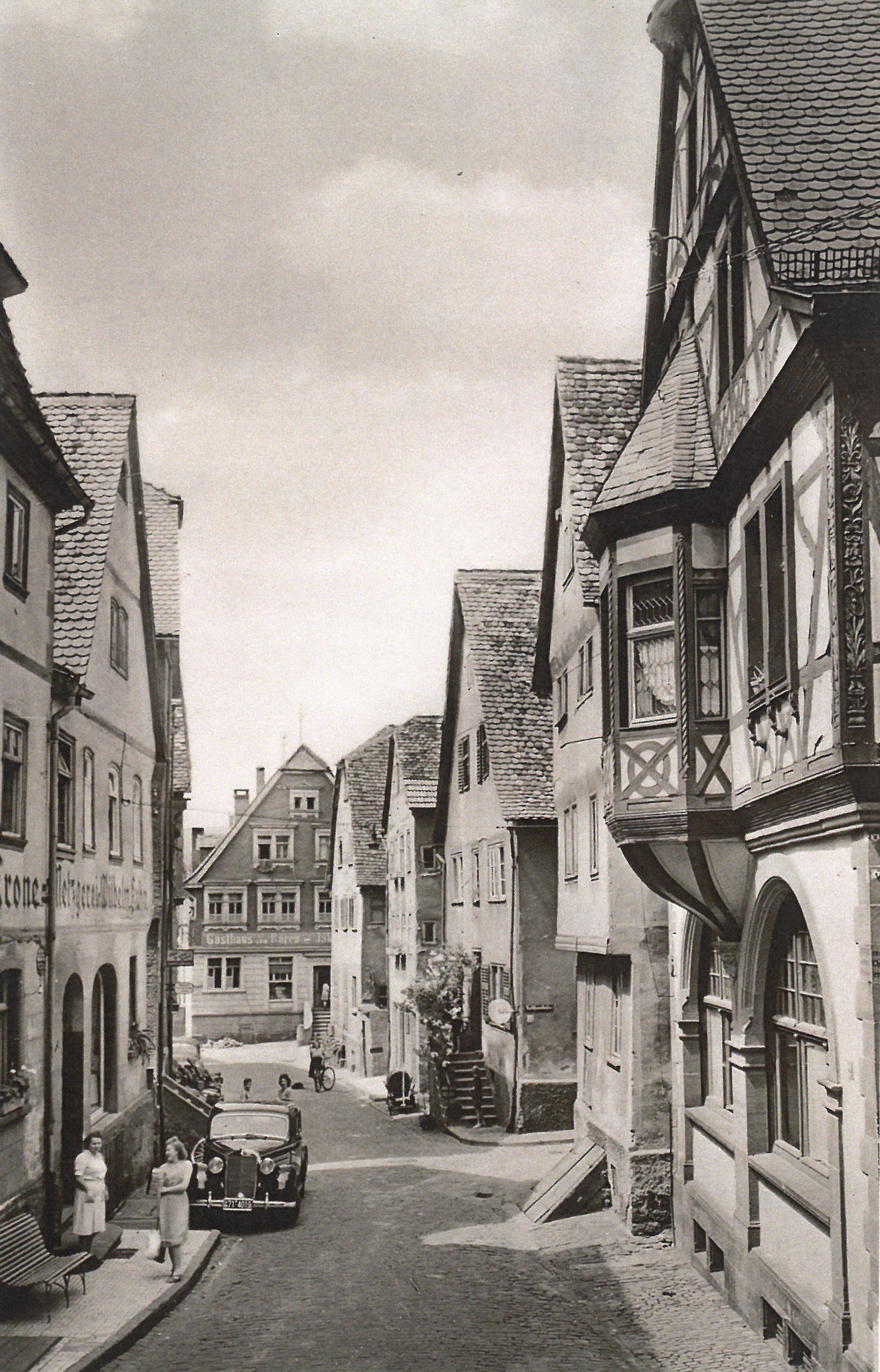 Blick in die Lindenstraße in den 1940er Jahren