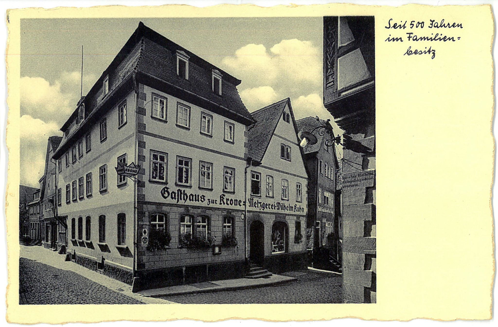 2 Gasthaus Krone Aussenansicht 1940er Jahre