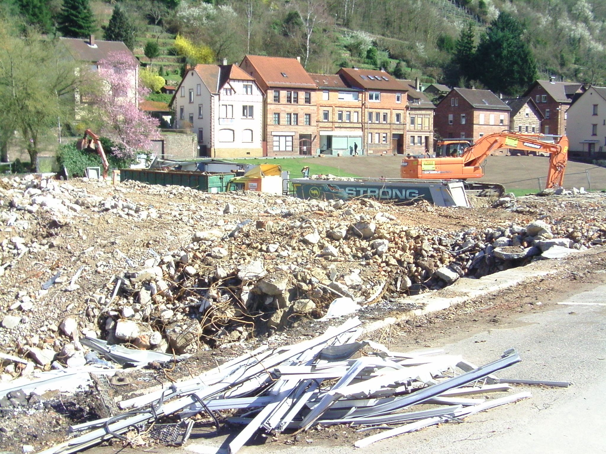 Die Abrissarbeiten neigen sich dem Ende
