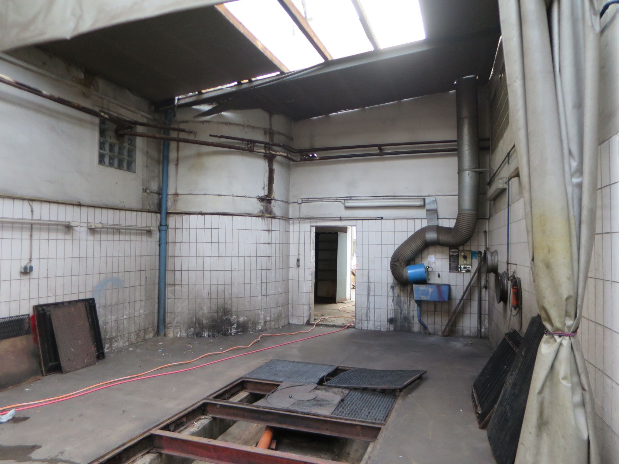 Der ehem. Werkstattraum nach Stilllegung