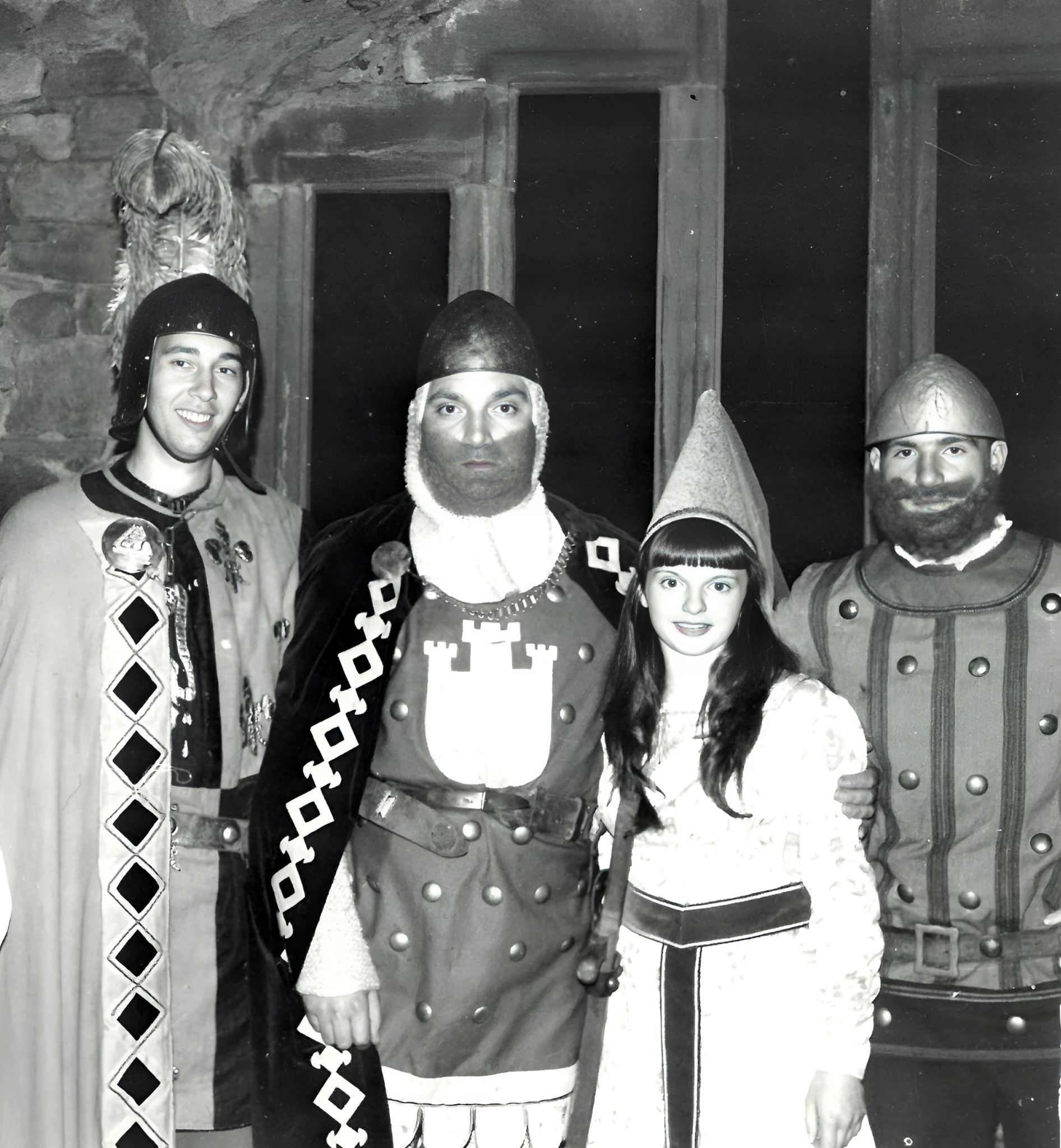 Akteure beim ersten Burgfest 1967