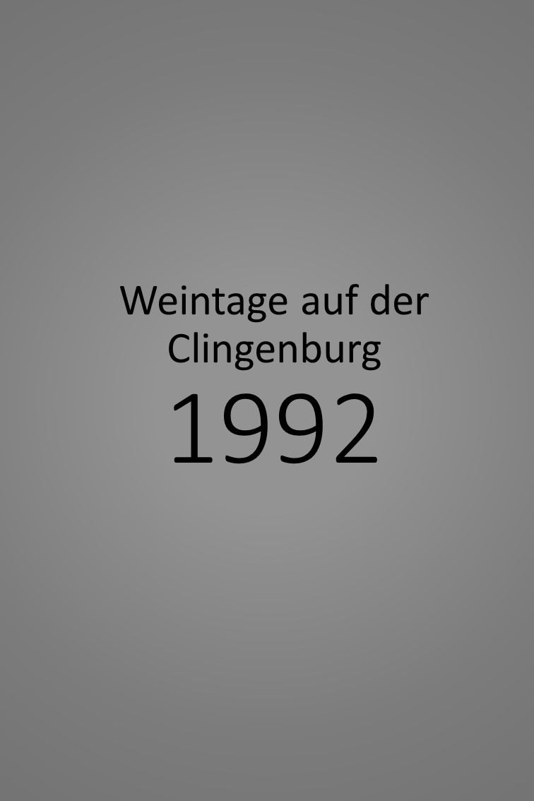 Klingenberger Weintage auf der Clingenburg 1992