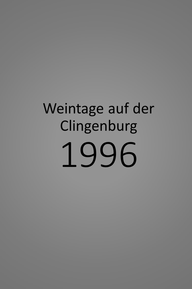 Klingenberger Weintage auf der Clingenburg 1996